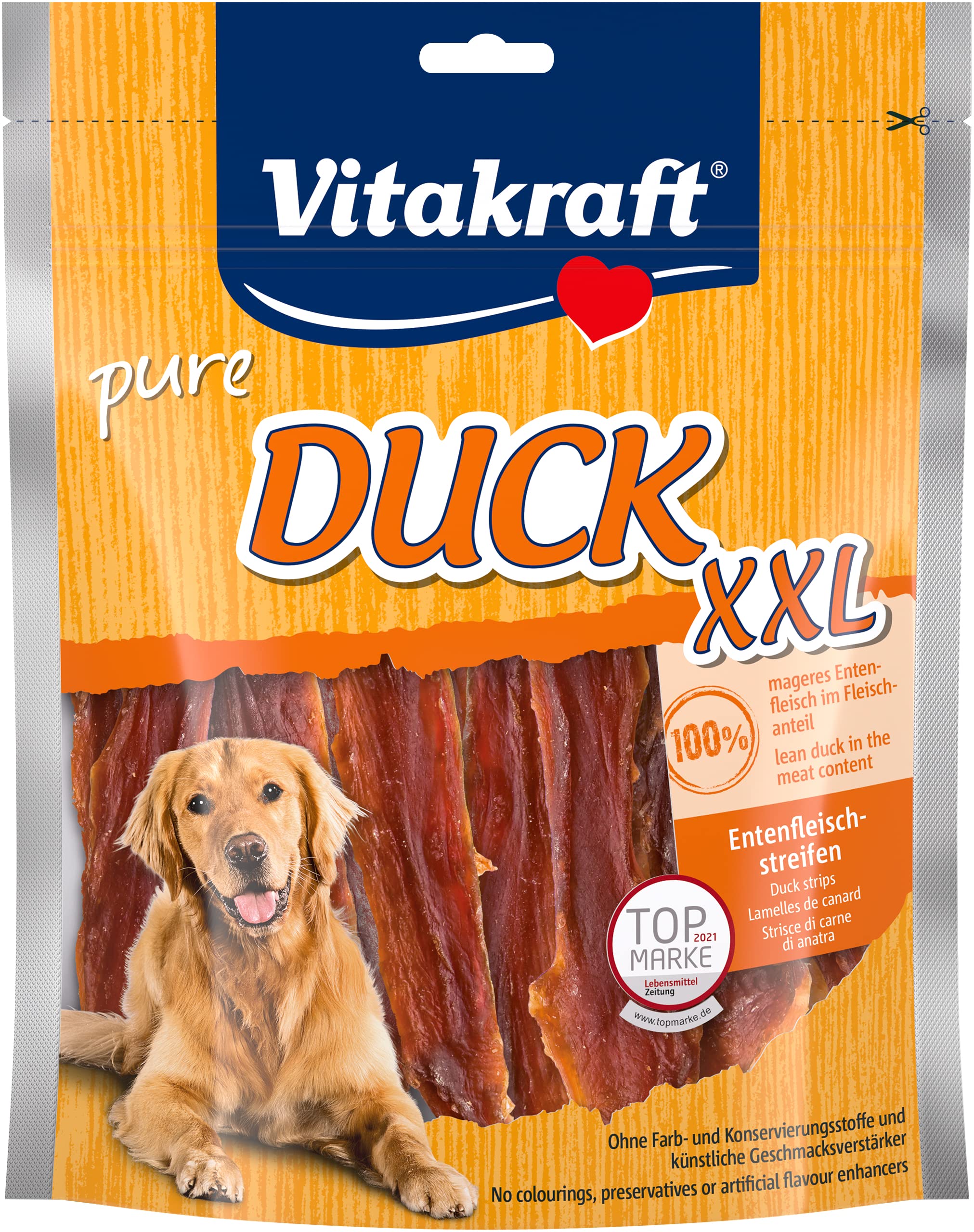 Vitakraft Pato XXL - Snack para Perros (6 Unidades, 250 g)