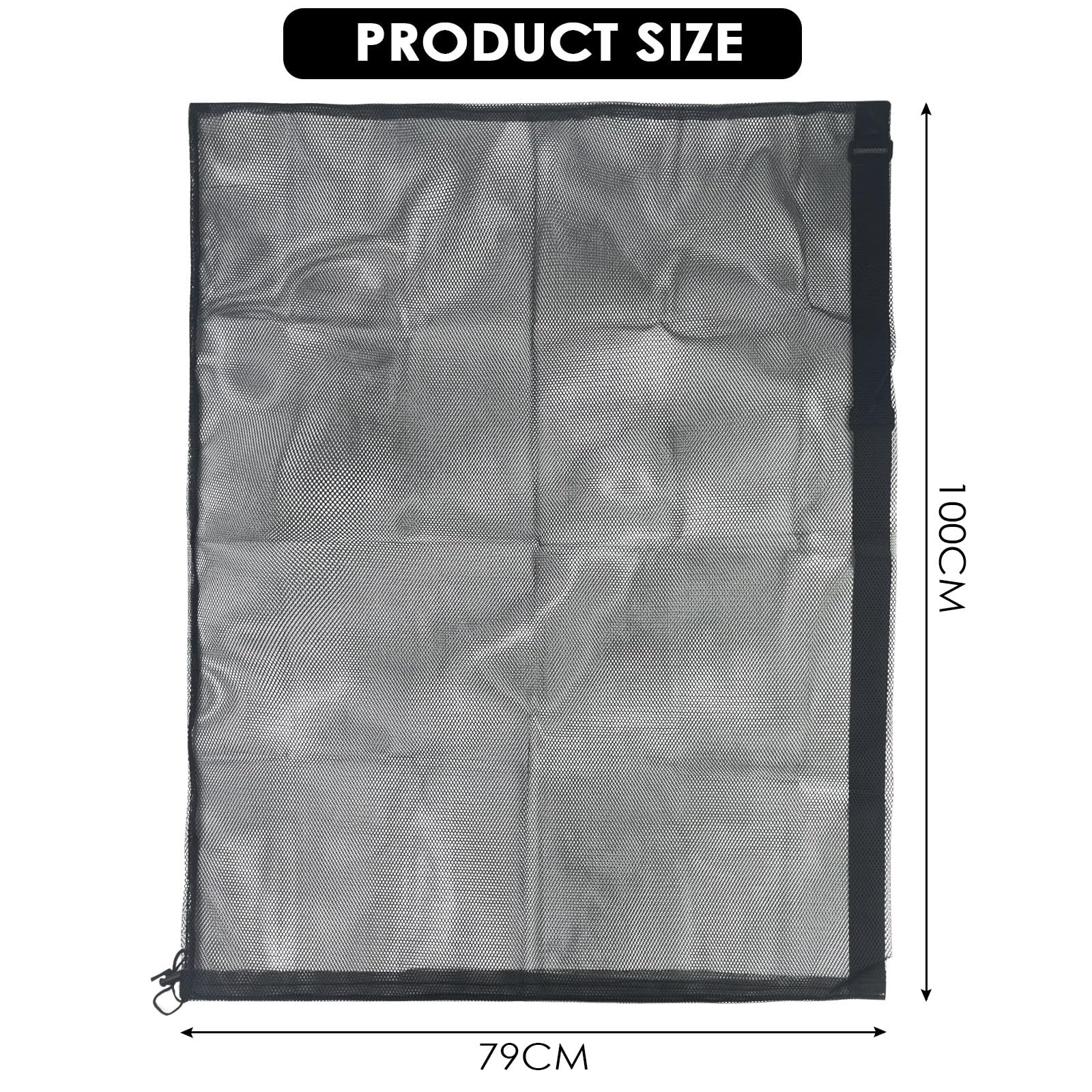 MeoZynxadril Bolsa de Malla Deportiva 79 x 100 cm para Baloncesto Fútbol Voleibol