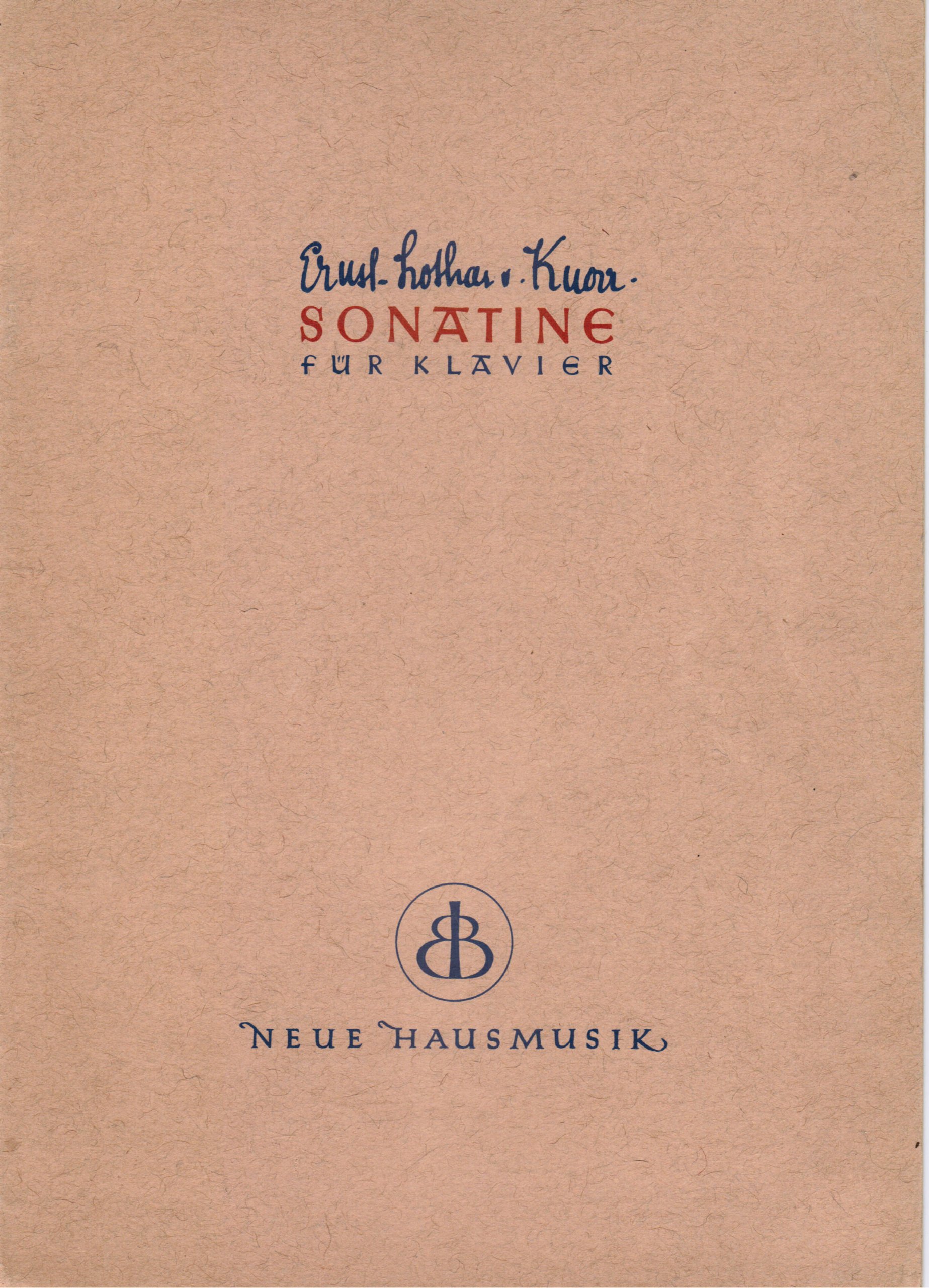 Sonatine for piano (e minor)