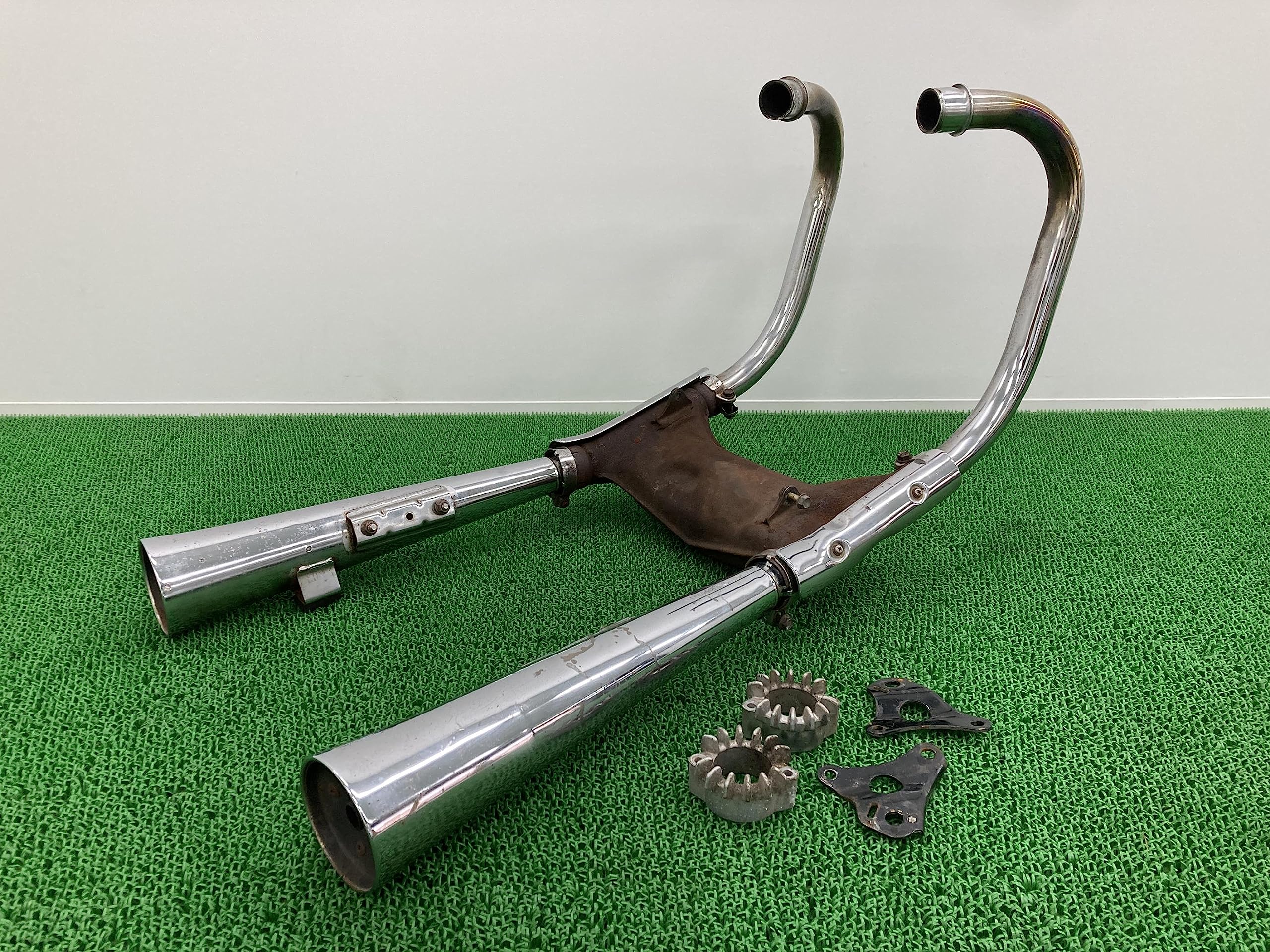 CM400T マフラー 447 448 ホンダ 純正 バイク 部品 CB400T-4014