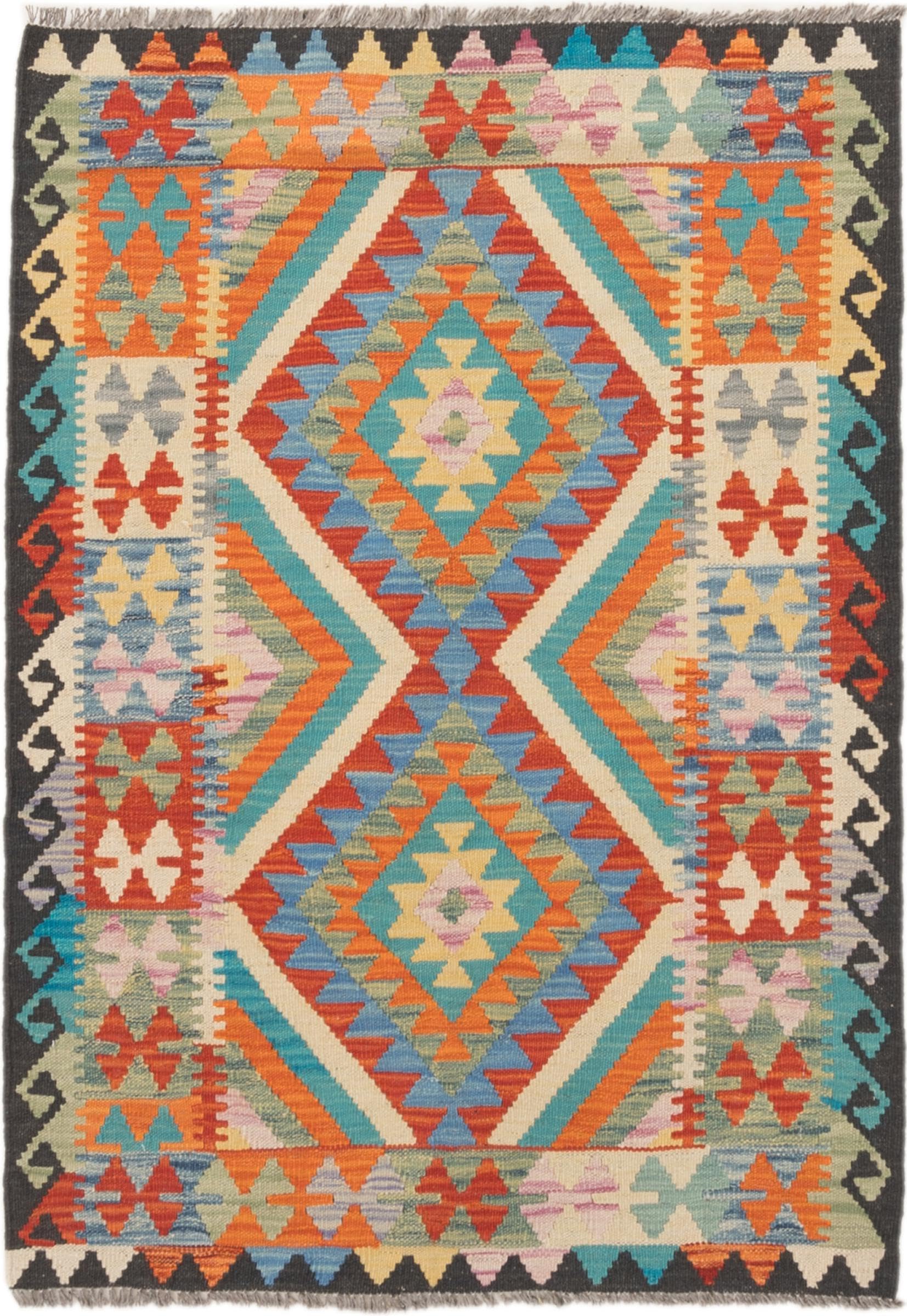 Tapis Kilim afghan en laine pour embellir un couloir sombre