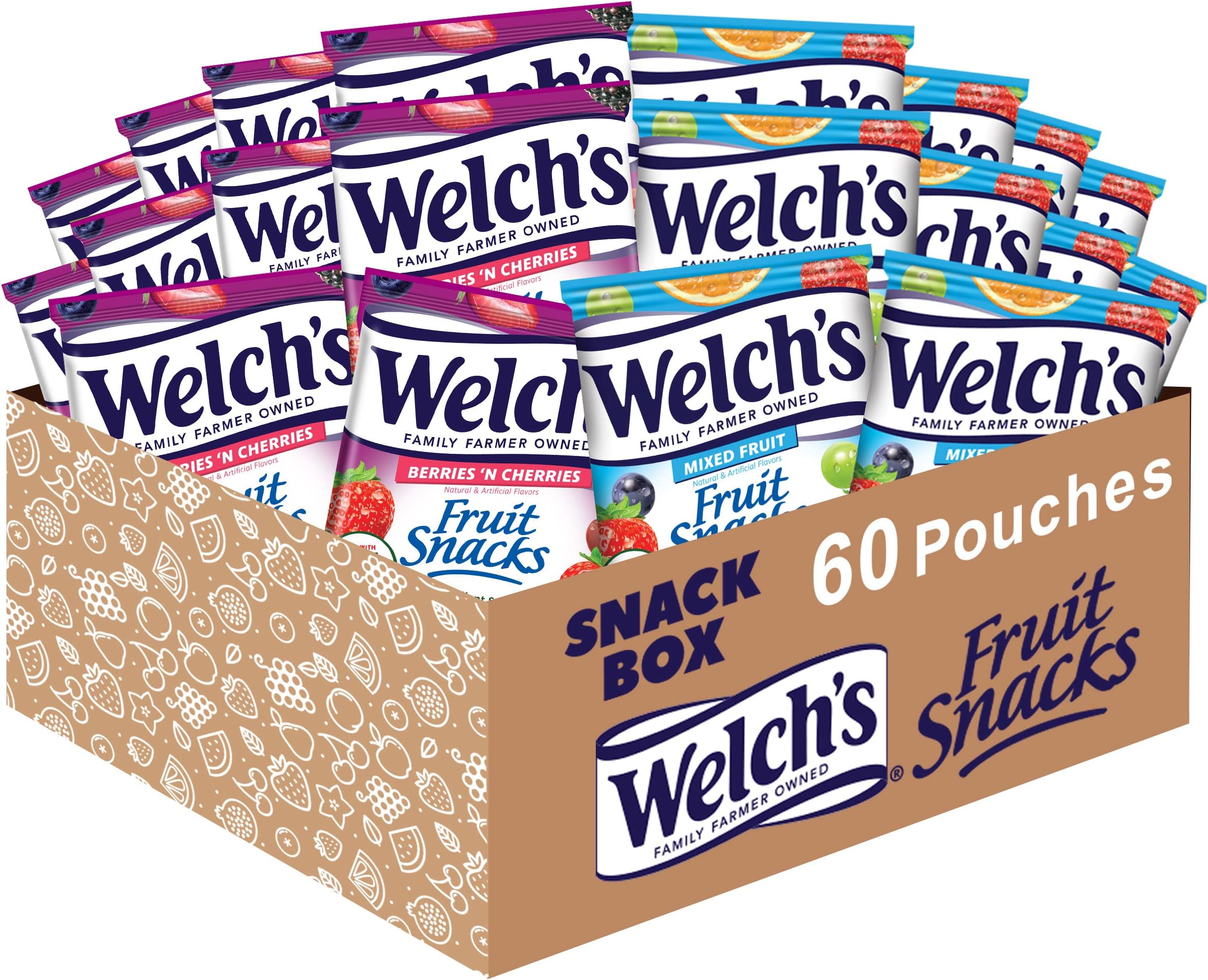 Great Value Original Fruit Smiles Fruit Snacks, 45 oz(50