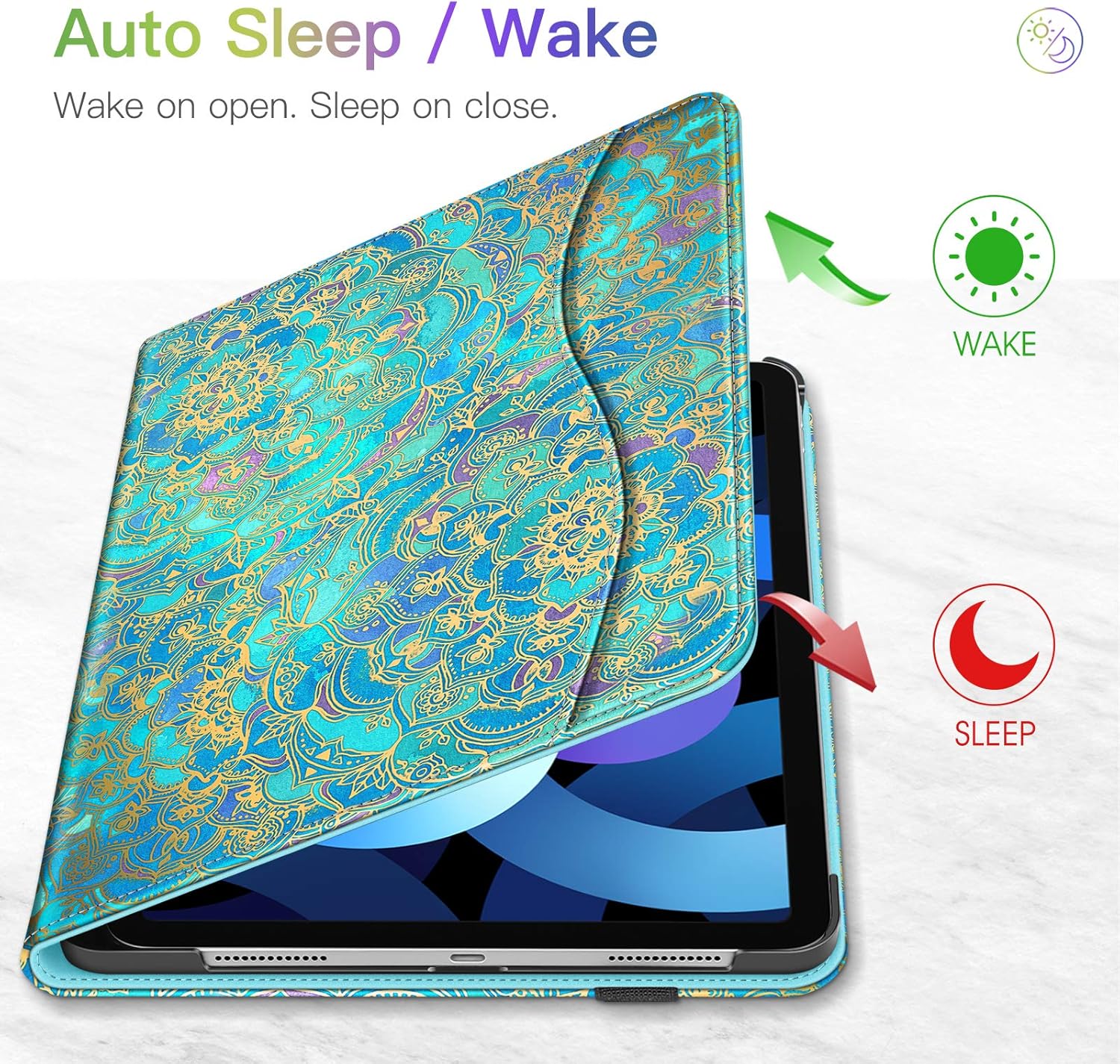 Exсluѕіvе Dіѕсоunt 90% Prісе Fintie Case for iPad Air 5th Generation (2022) / iPad Air 4th Generation (2020) 10.9 Inch, Multi-Angle Viewing Protective Cover with Pencil Holder & Pocket, Auto Sleep/Wake, Shades of Blue