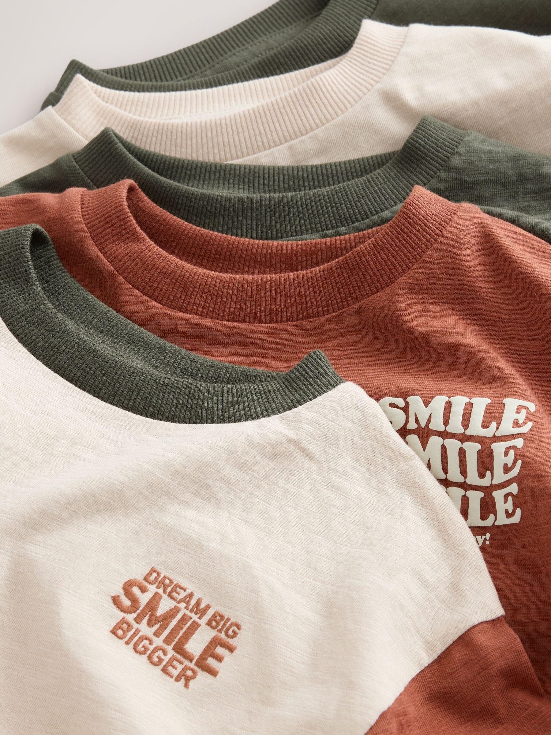 NEXT Jungen Langarm-Shirts, 5er-Pack 62-122