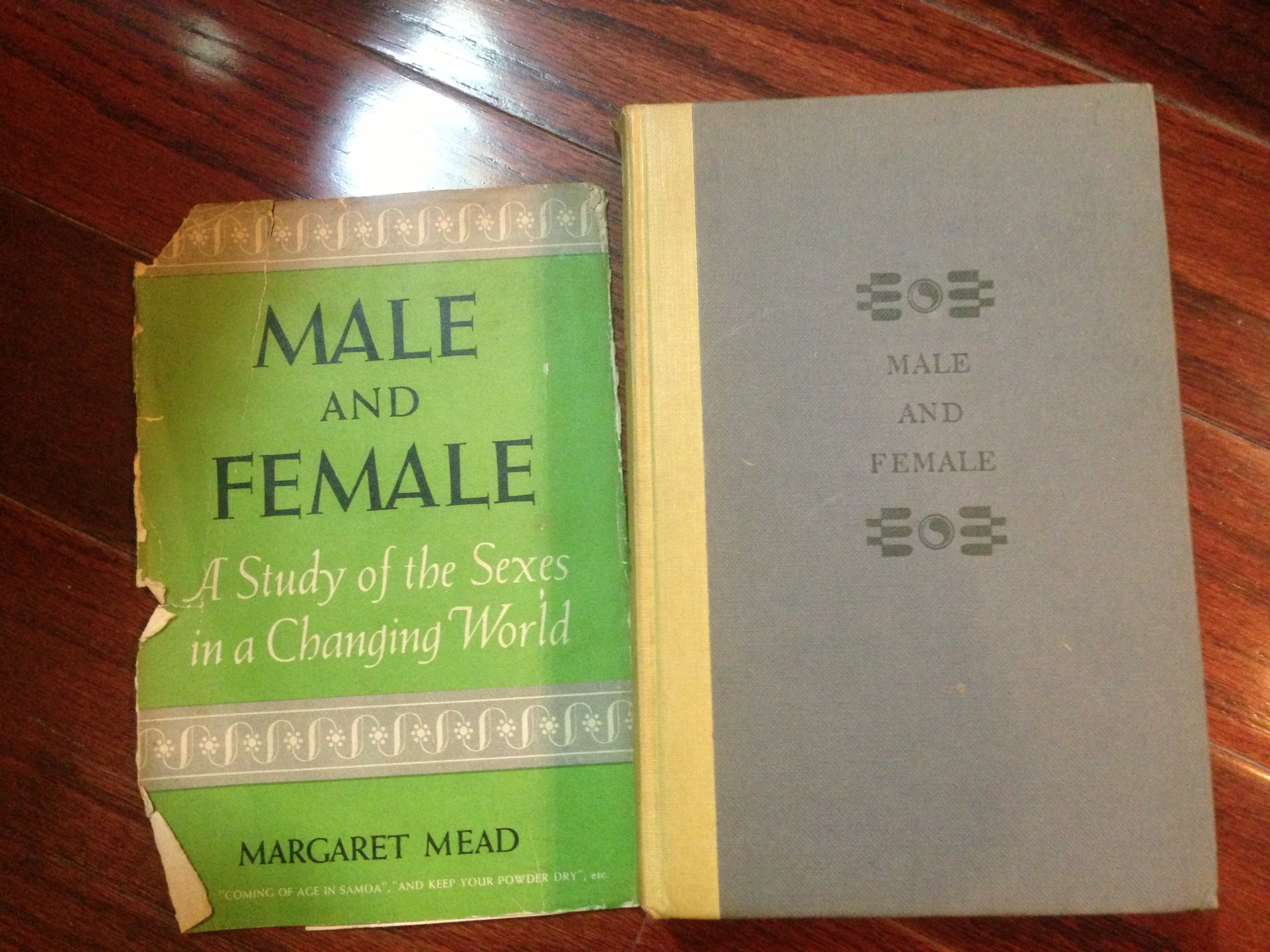 MALE AND FEMALE: A STUDY OF THE SEXES IN A CHANGING WORLD. (SIGNED).