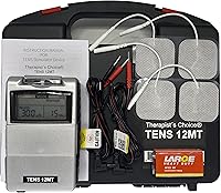 Vista 1 de Therapist's Choice Unidad digital TENS con accesorios - Unidad TENS estimulador muscular para alivio del dolor de espalda, máquina TENS, dolor
