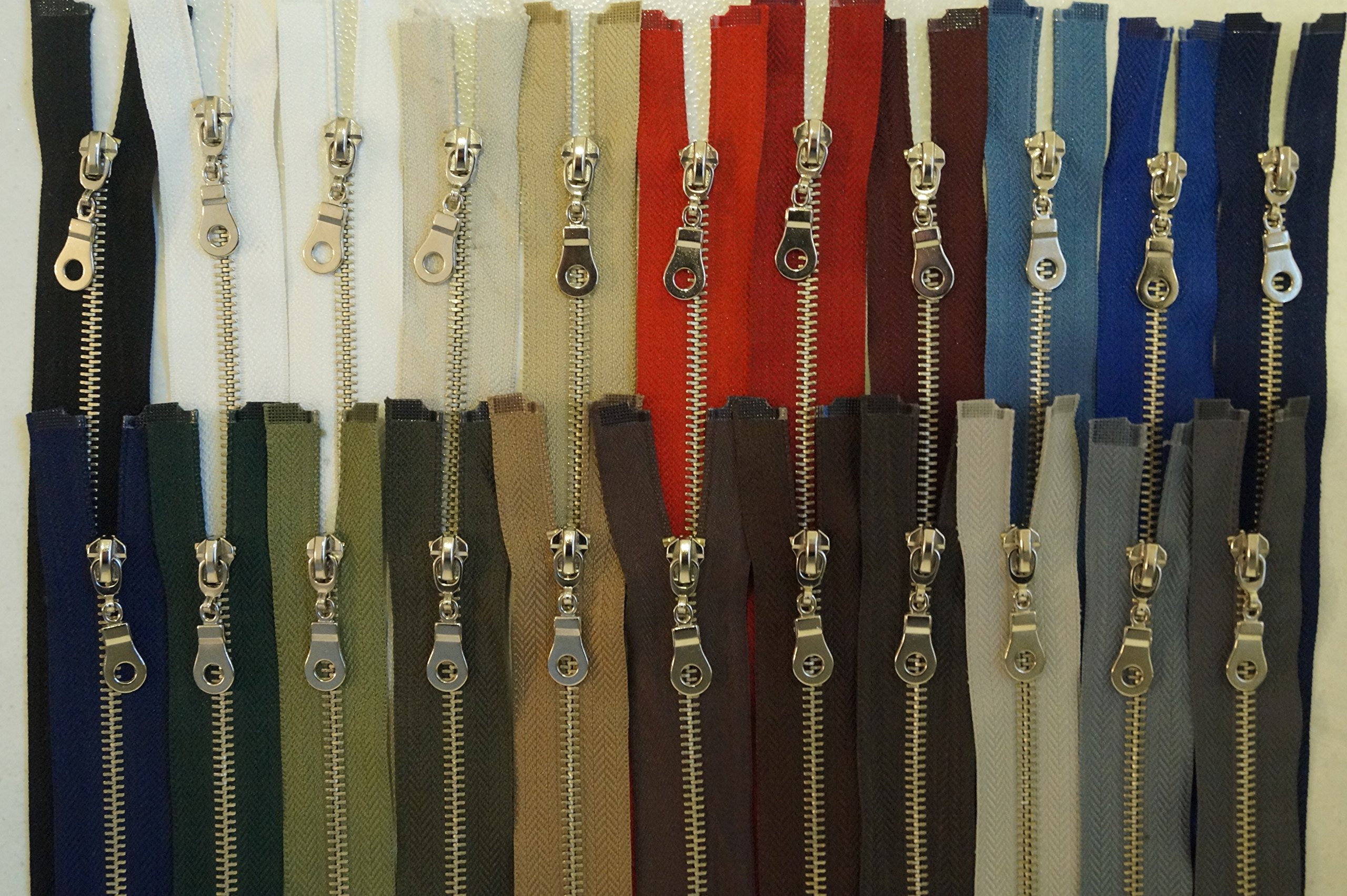 FIM Fermetures éclair En Métal N° 5 De 61 Cm à 89 Cm - Taille