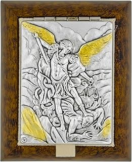 Small Decorative Rosary Keepsake Box with Saint Plaque (Saint Michael The Archangel)