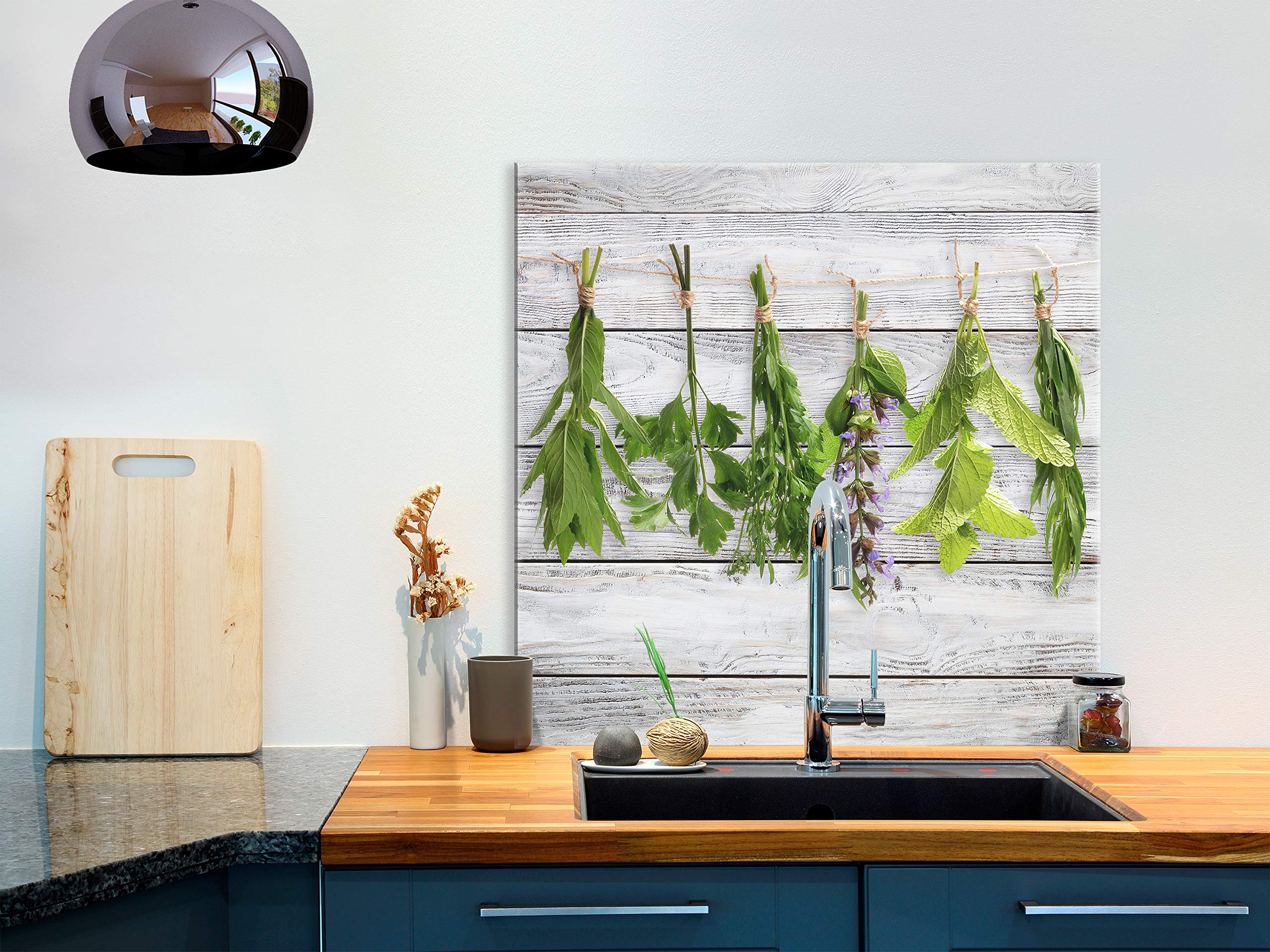 Murando - Crédence Verre Cuisine 60x60 Cm - Plaque Anti-Projection