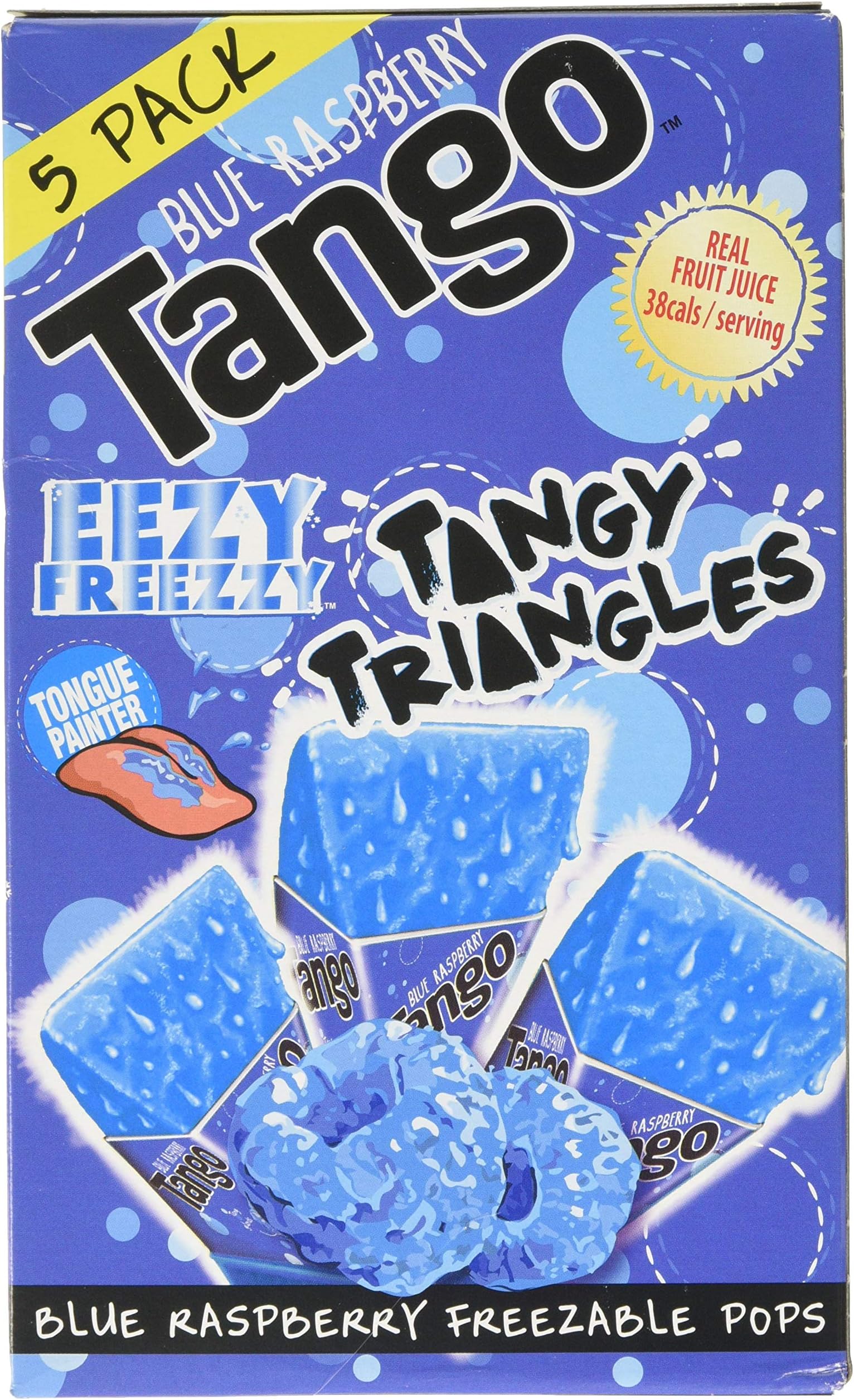 Rose Marketing UK Tango Eezy Freezy Tasty Triangles (Blue Raspberry) (Pack of 8)