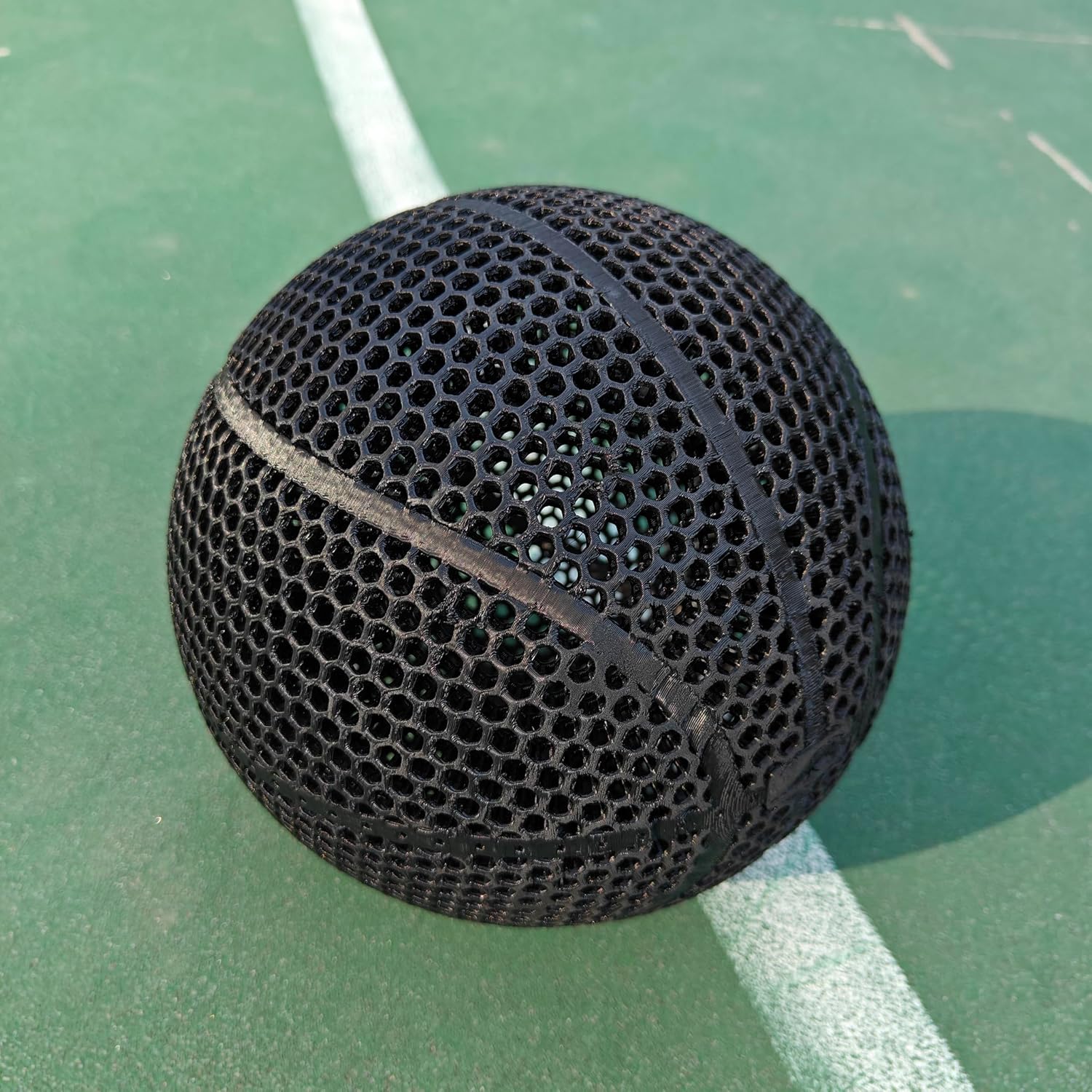 Tech, Non-Inflatable Concept Basketball, Standard Size 7 Indoor Basketball, 3D Printed.