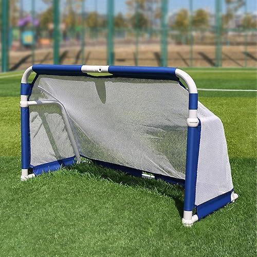 Miniatura 9 de Portería de fútbol plegable para jóvenes y niños, red de fútbol plegable portátil, portería de fútbol para el hogar, al aire libre, equipo de