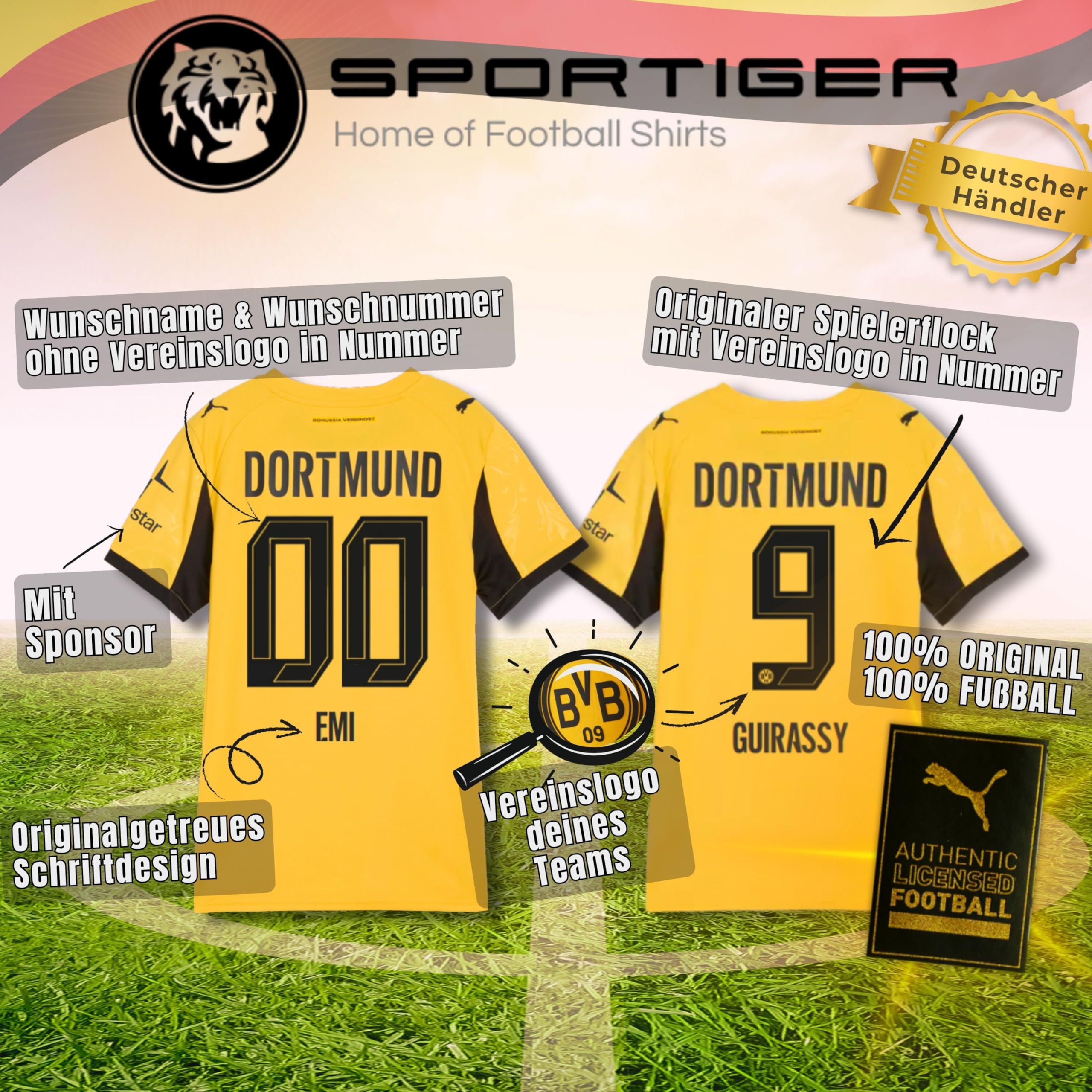 PUMA Original ManCity Trikot Herren [Home 25/26] Offizielles Manchester City Trikot [Spieler oder Personalisiert] Fussball Sportbekleidung Sport Tshirts Herren Fußball Shirt Männer