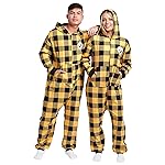 FOCO Pittsburgh Steelers NFL Plaid One Piece Pajamas - 2XL