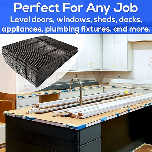 Miniatura 6 de Pro Project Supply Cuñas compuestas Never-Rot de 8 pulgadas paquete de 24 Los niveladores de bricolaje para mejorar el hogar tienen una capacidad de