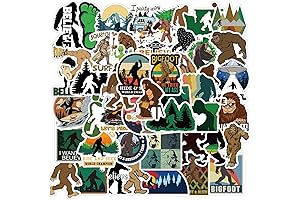 50Pcs Bigfoot Outdoor Nature Vinyls Stickers