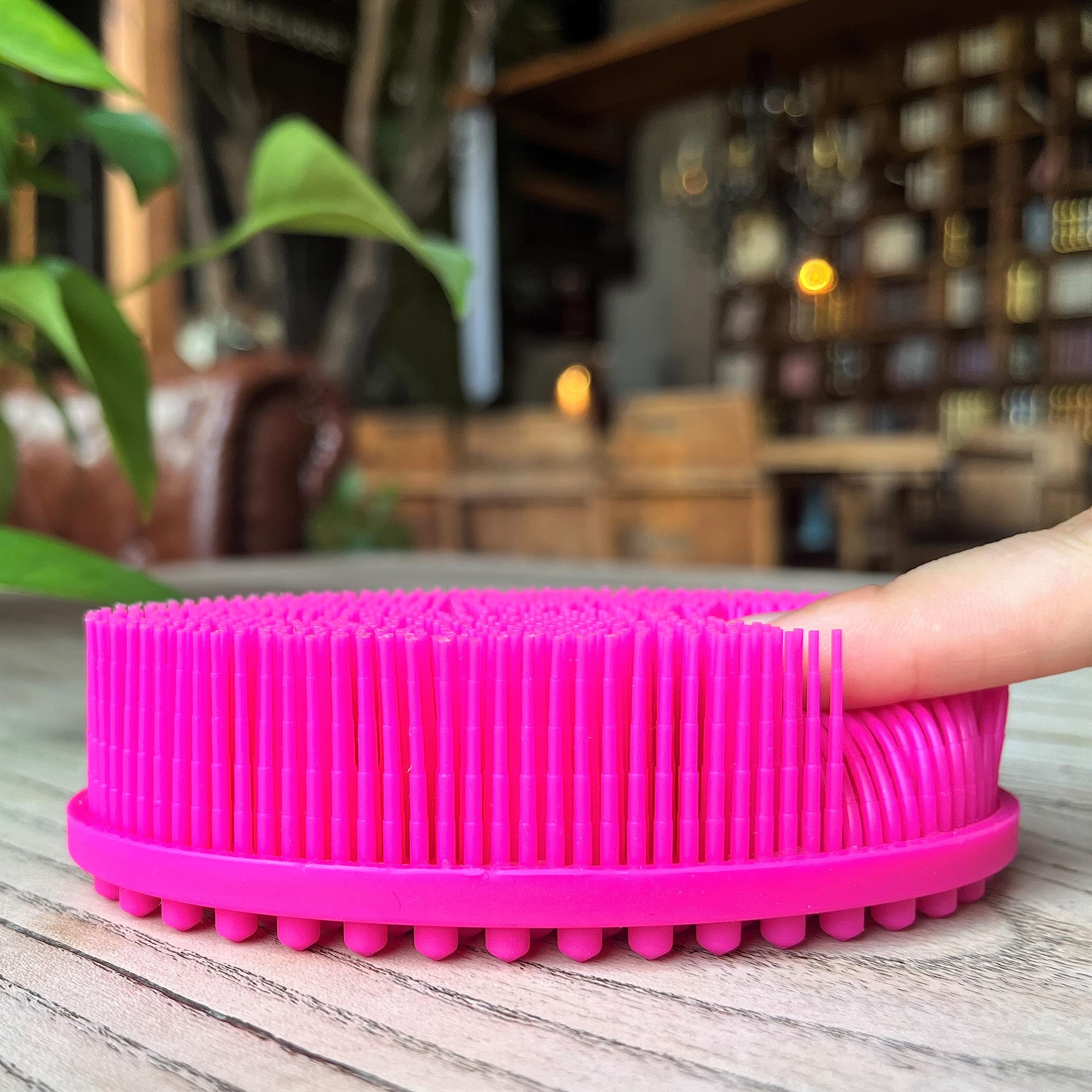 Premium Sensory Brush for Kids or Autism,Soft Silicone Body Scrubber,2 in 1 Sensory Room Occupational Therapy Brushes,Silicone Loofah,Pet Shower Brush Bath Brush Shampoo Brush - Image 2