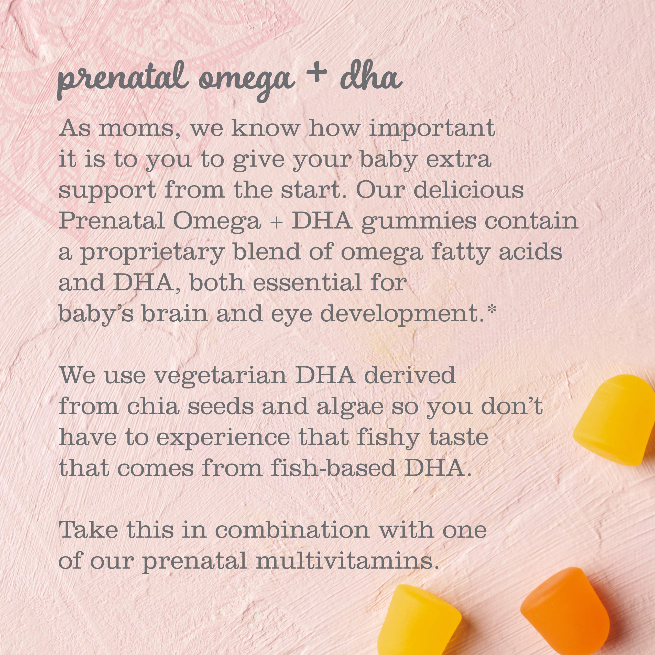 Mommy's Bliss Prenatal Vitamin with Omega & DHA Supports Baby's Brain