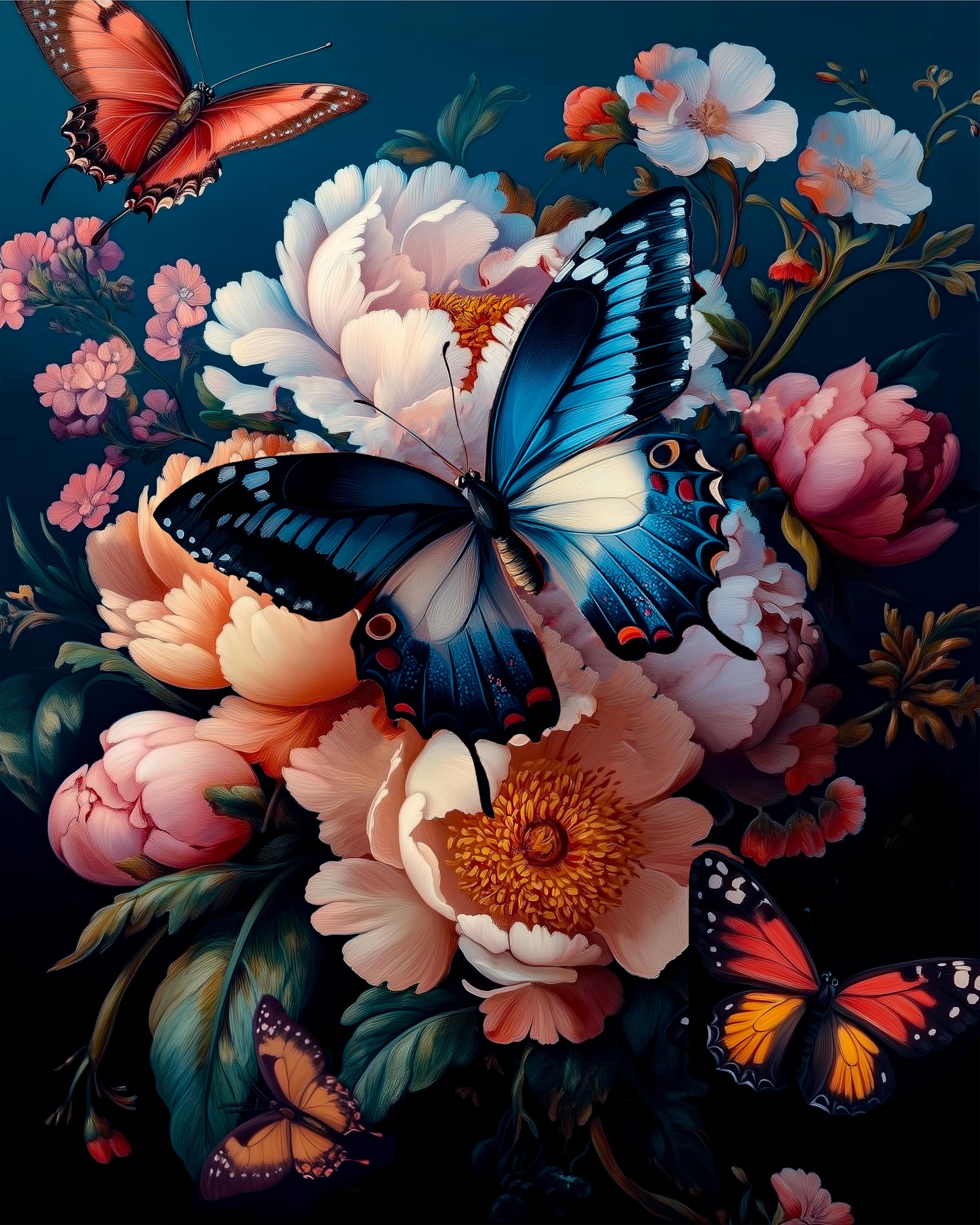 Amazon.com: Butterfly Paint by Numbers Kit for Adults Beginner