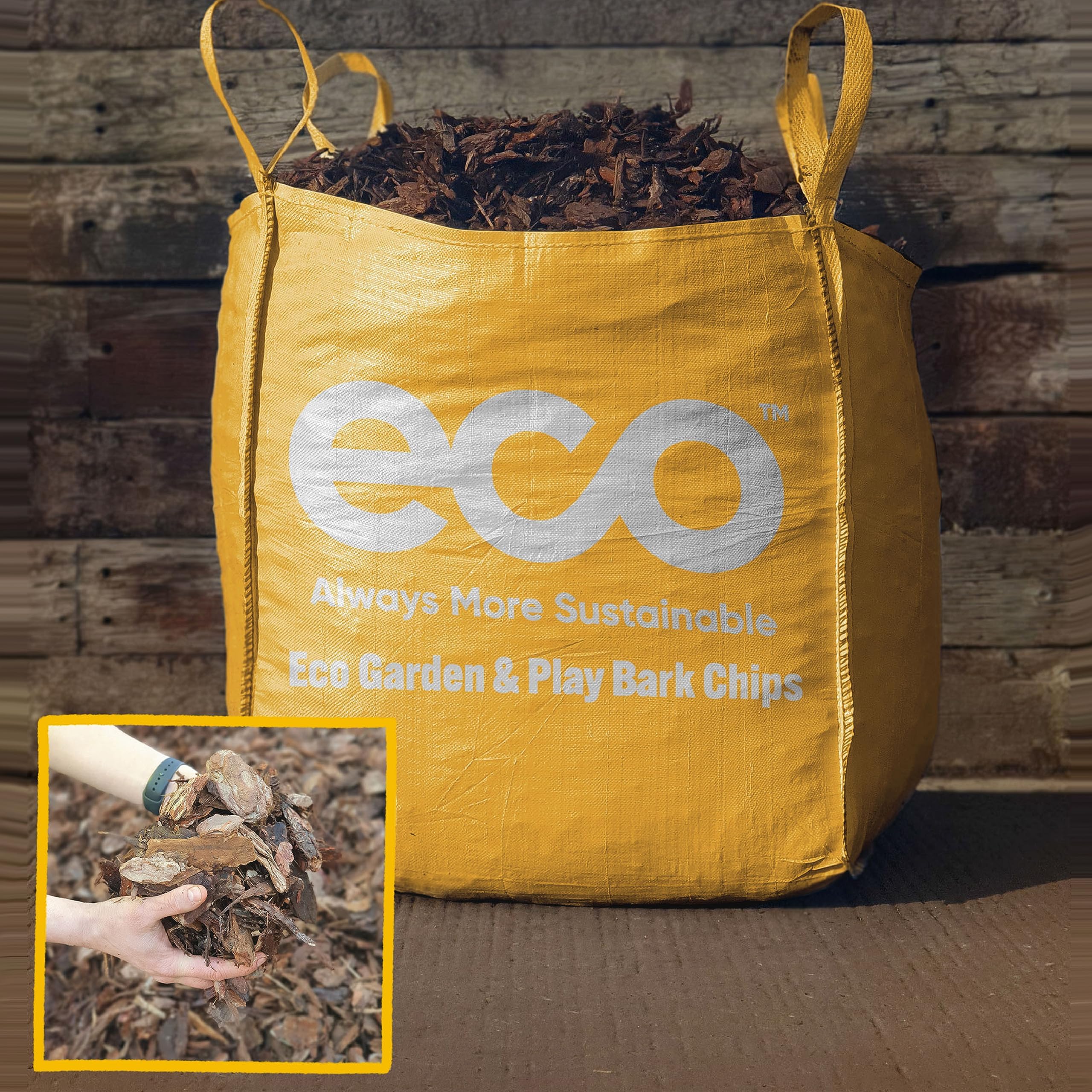 Wood Bark Chippings For Children's Play Areas, Gardens and Landscaping