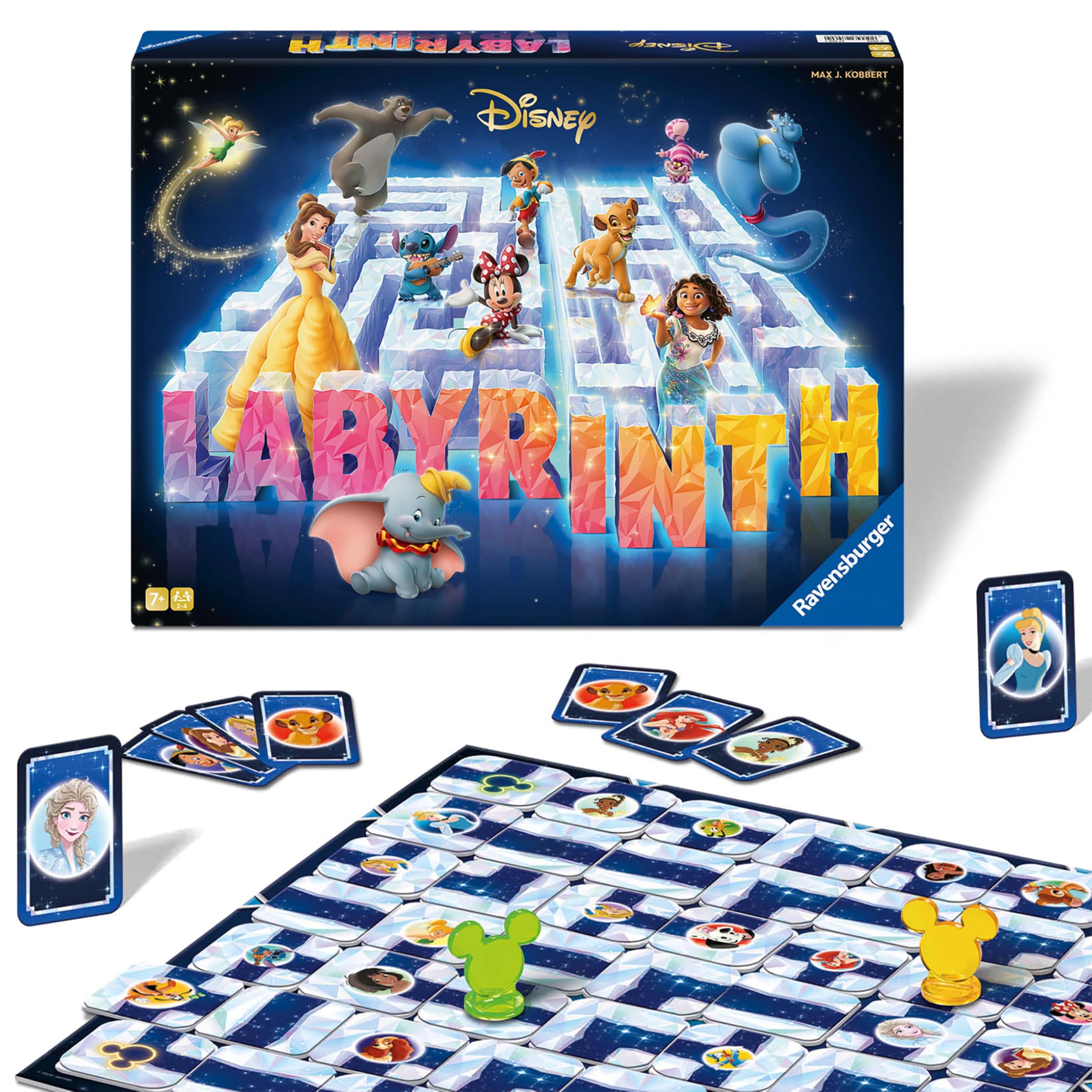 Disney Labyrinth 100th Anniversary Edition Board Game | Moving Maze Family Board Game for Kids and Adults Age 7+ | 2–4 Players | Magical Disney Gift for Boys and Girls