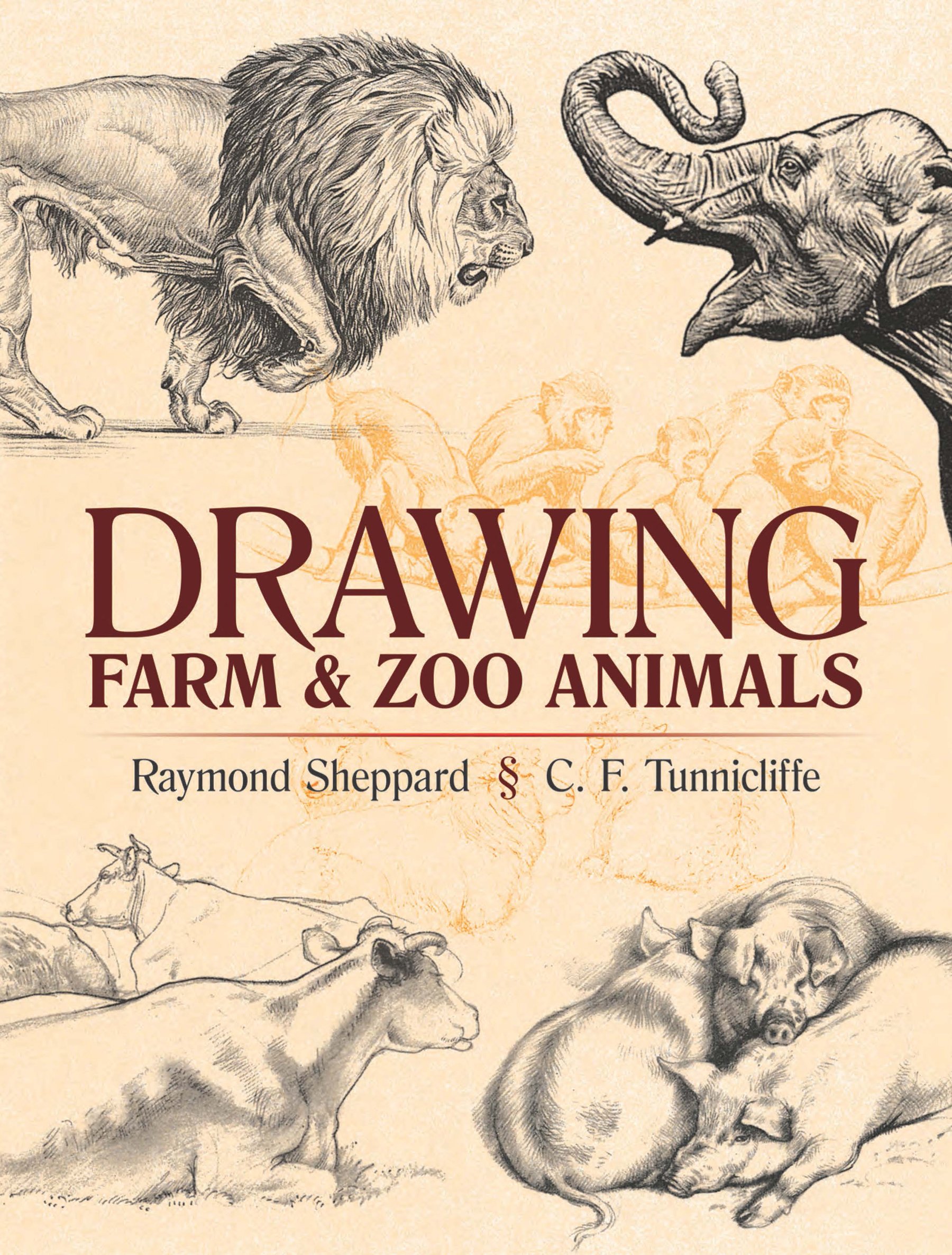 Drawing Farm and Zoo Animals by Raymond Sheppard (Paperback Book)
