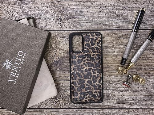 Miniatura 2 de Venito Lucca - Funda de piel compatible con Samsung Galaxy Note 20 (6.7 pulgadas), extra segura, con cubierta trasera acolchada (patrón de leopardo)