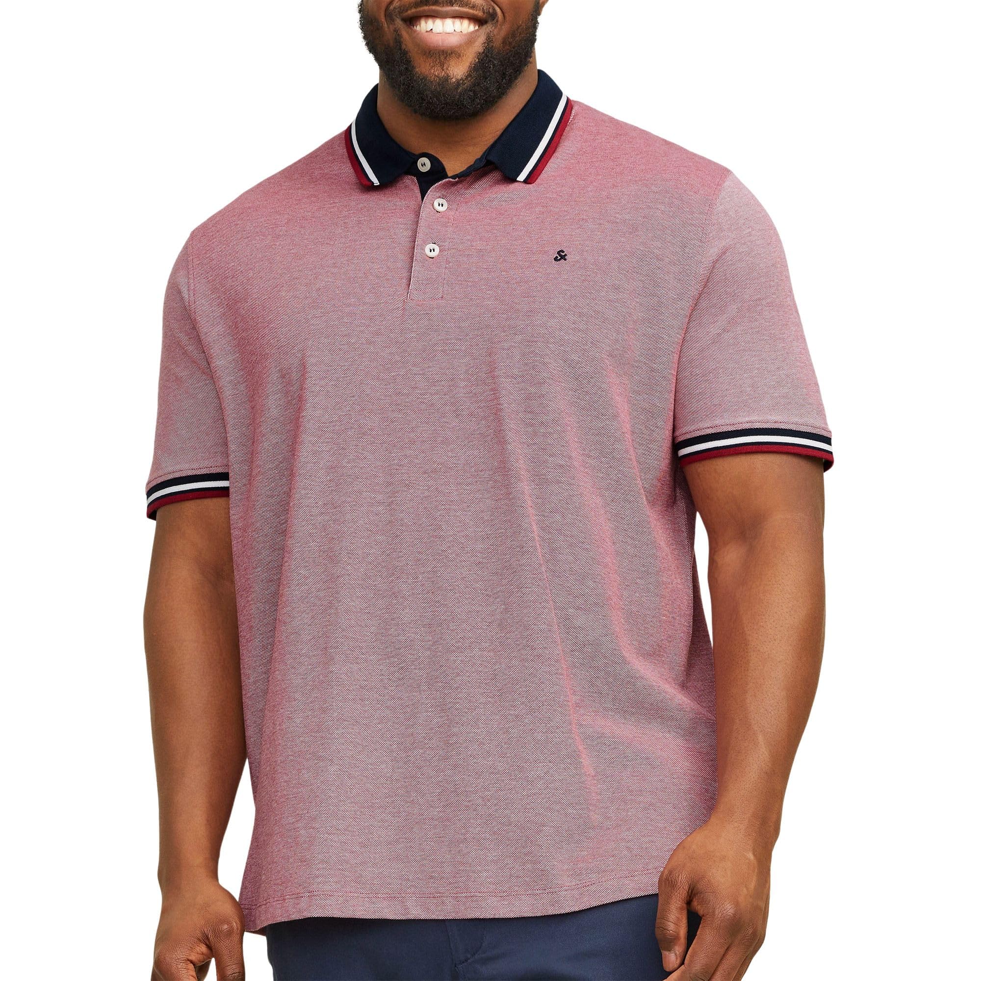 Mens Paulos Tipped Pique Short Sleeve Polo