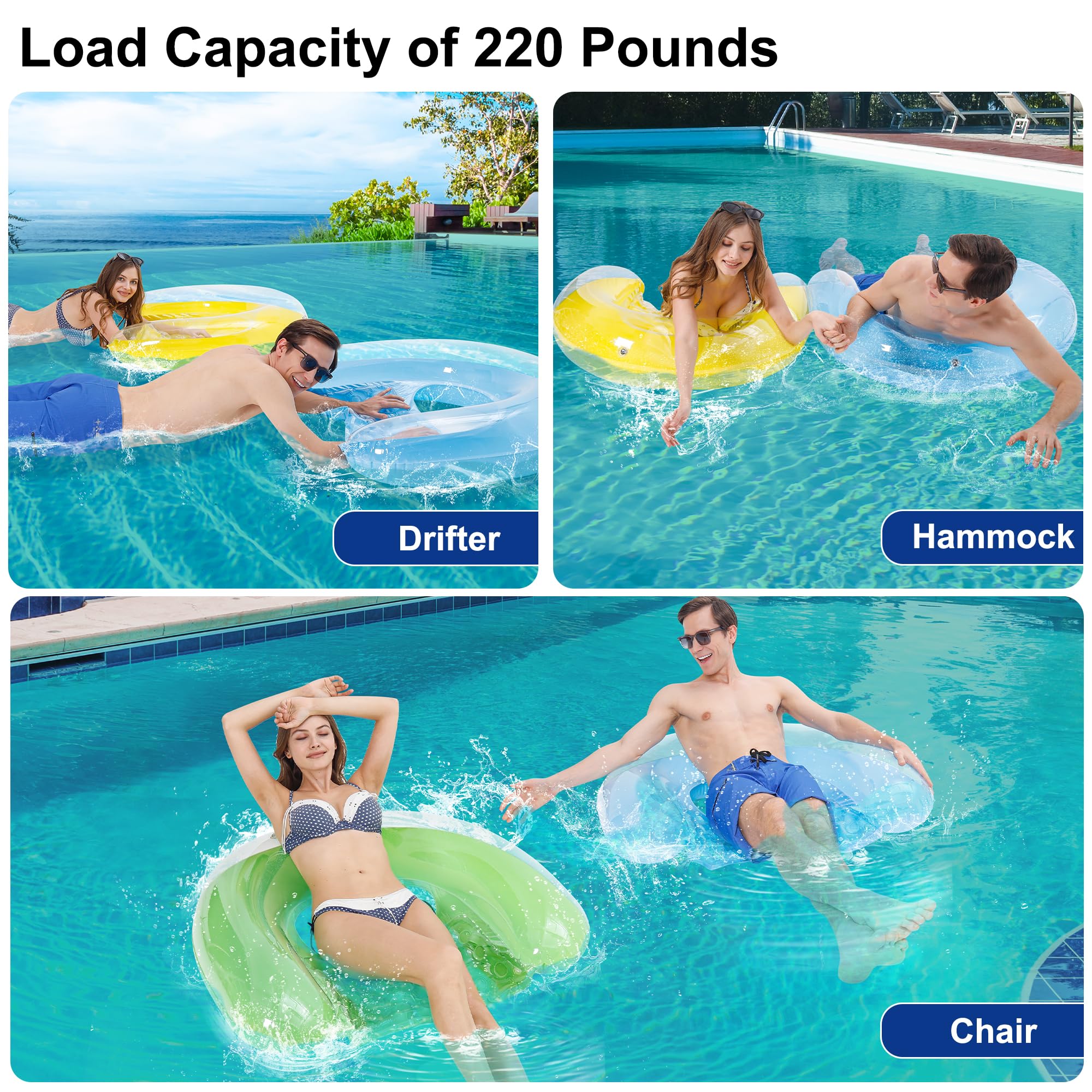 Workoutz 60x3 Inch Solid Pool Noodle (1 Qty) Commercial Quality Aquatic Float Made in USA (Black Noodle)