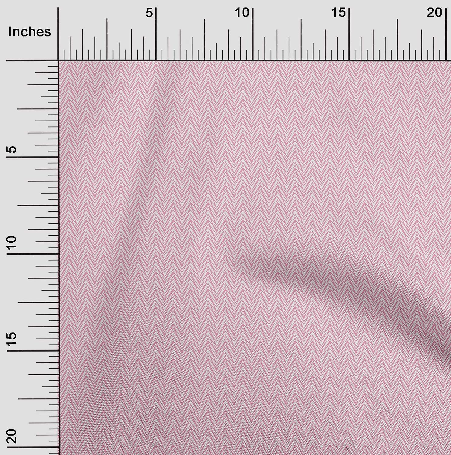 oneOone Cotton Flex Fabric Chevron Geometric Print Sewing Fabric BTY 40 Inch Wide