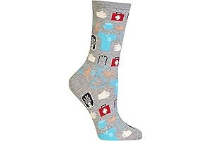 Women's Novelty Nurse Socks: Fun Crew Socks for Mom on Mother's Day