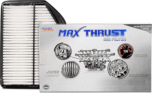 Miniatura 218 de Spearhead MAX THRUST - Filtro de aire para motor, para vehículos de bajo y alto kilometraje, aumenta la potencia y mejora la aceleración