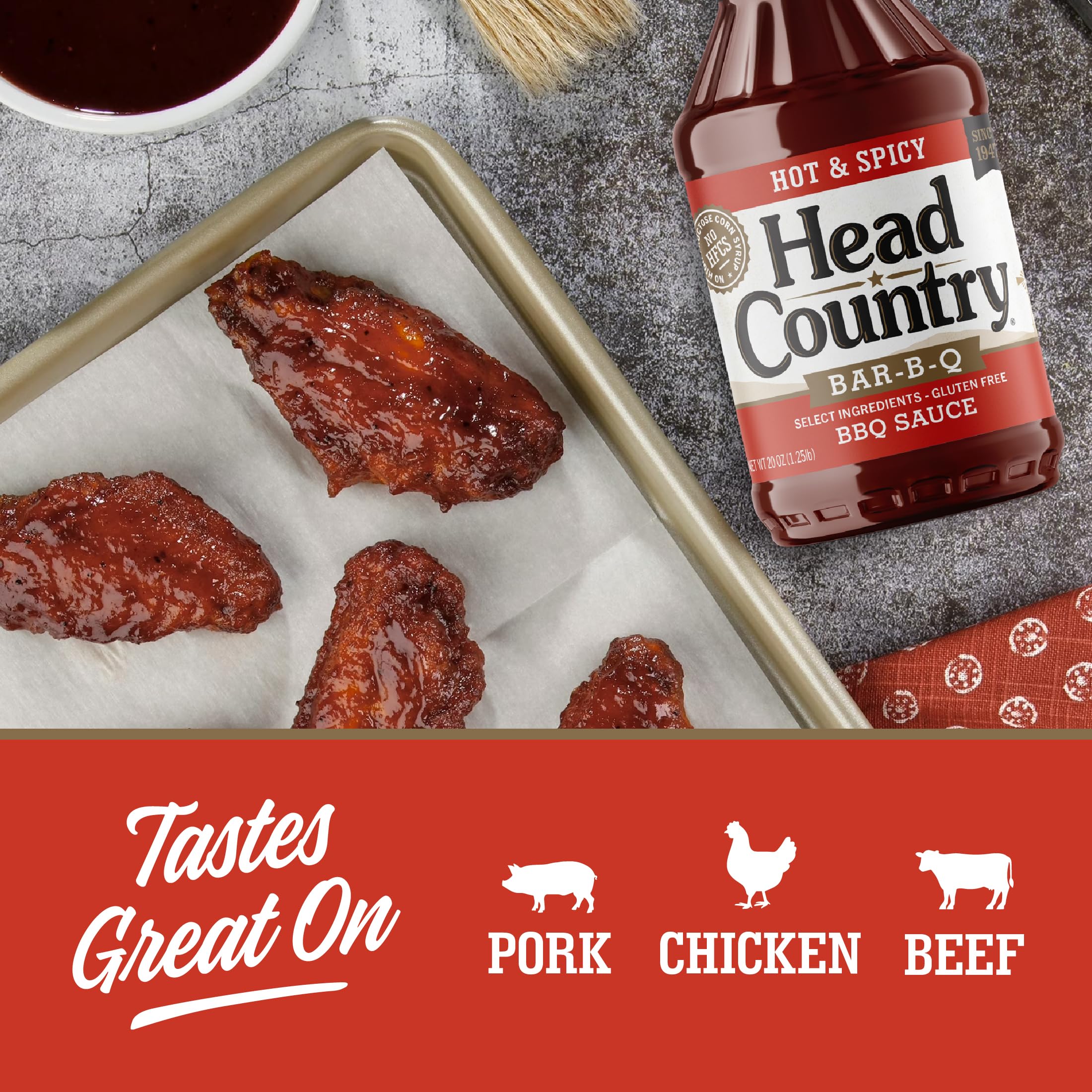 Head Country Hot & Spicy Bbq Sauce 567g
