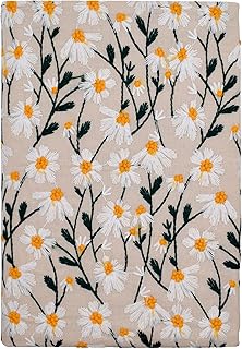 BLBMH 10x7 inch Paperbacks Book Covers with Bookmarks Adjustable Hardcover Bookcovers for 10in Bible Fabric Softcover Protector for Women Book Lovers Gifts - Daisy 2 10in