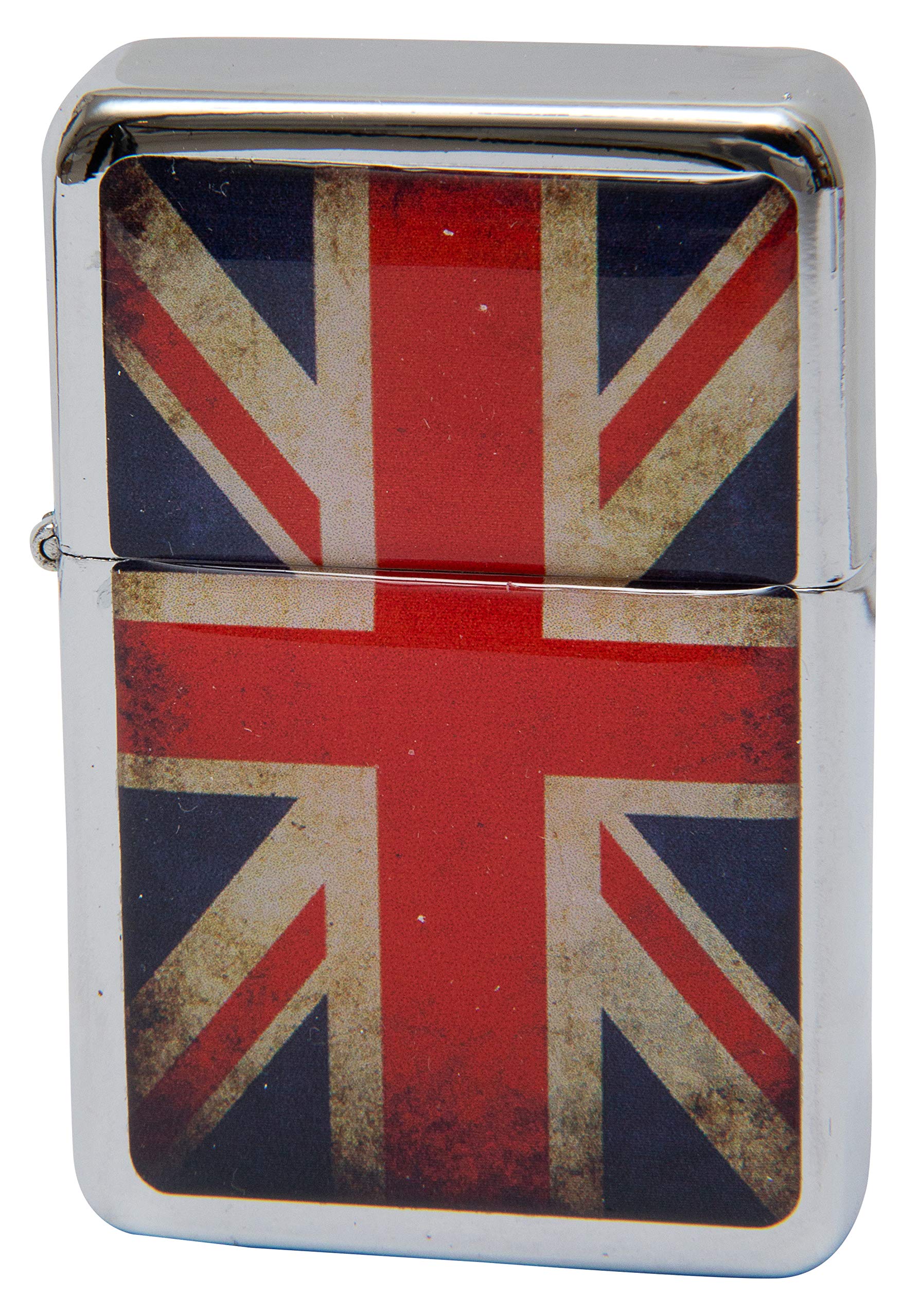 Gl Leather Accessories Petrol Oil Windproof Lighter - Union Jack