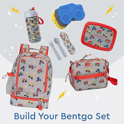 Miniatura 11 de Bentgo Kids Prints - Mochila 2 en 1 y lonchera aislada, Dino Fossils, Niños