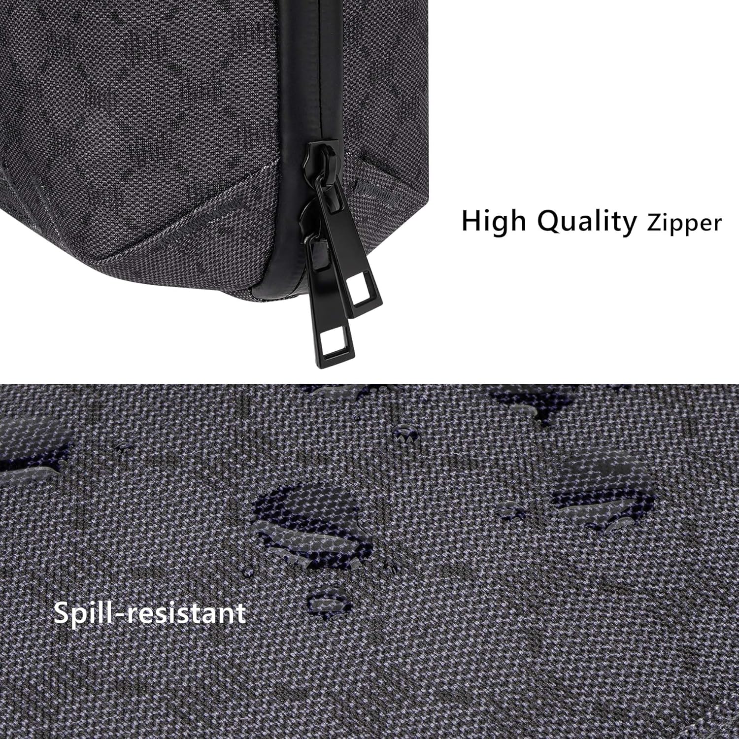 Geekria Elite Headphones Pouch Compatible with Bose QC Ultra, JBL Tour ONE M3, Sony WH-1000XM6 and More, Soft Shell Replacement Protective Travel Carrying Bag with Cable Storage (Dark Grey)