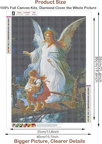 Miniatura 2 de JesMolla Kits de pintura de diamantes 5D para adultos, arte de diamantes de gran tamaño con diamantes de imitación pegados, pintura de bricolaje con