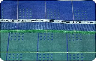 arvind Men's Pure Cotton Jacquard Self Design Unstitched Shirt Fabric (1.60 M, Free Size)-picture-54