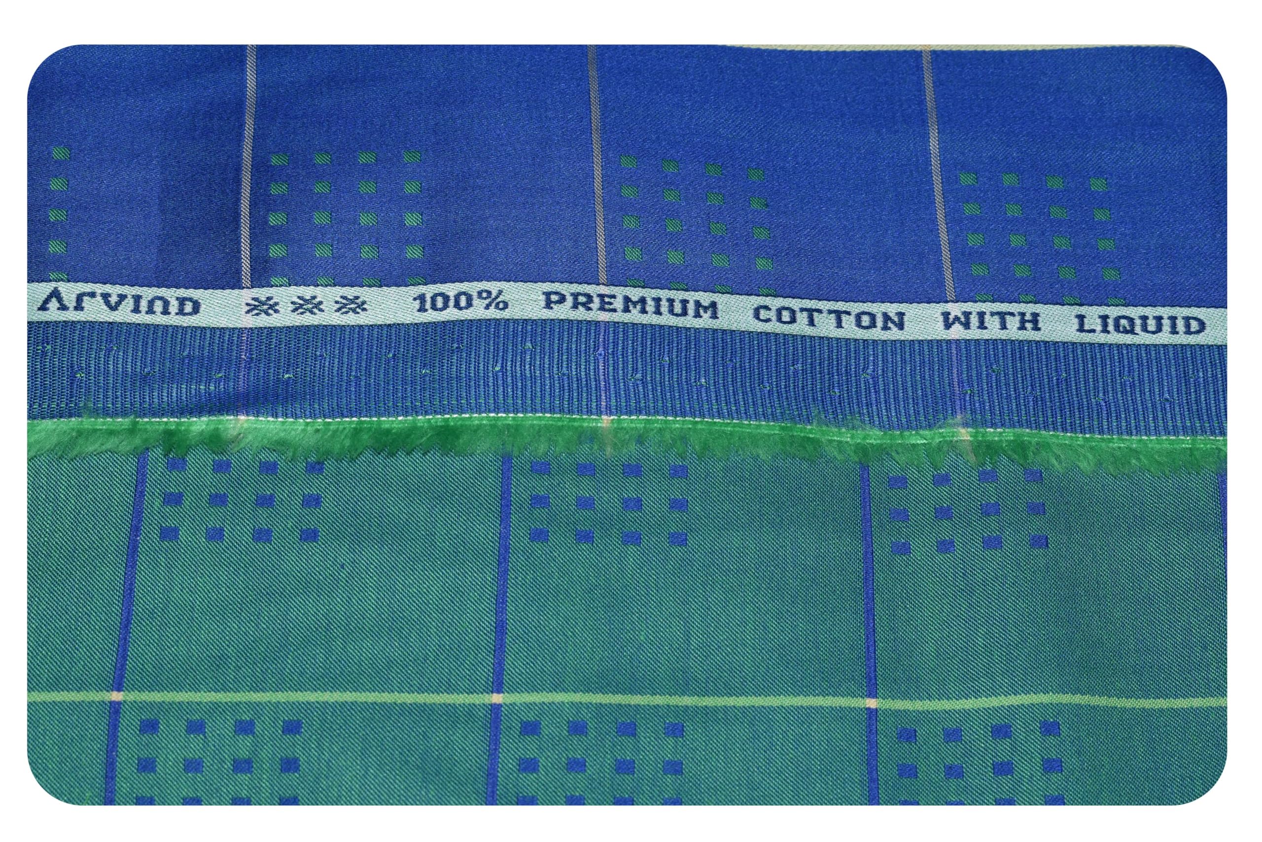arvind Men's Pure Cotton Jacquard Self Design Unstitched Shirt Fabric (1.60 M, Free Size)-picture-51