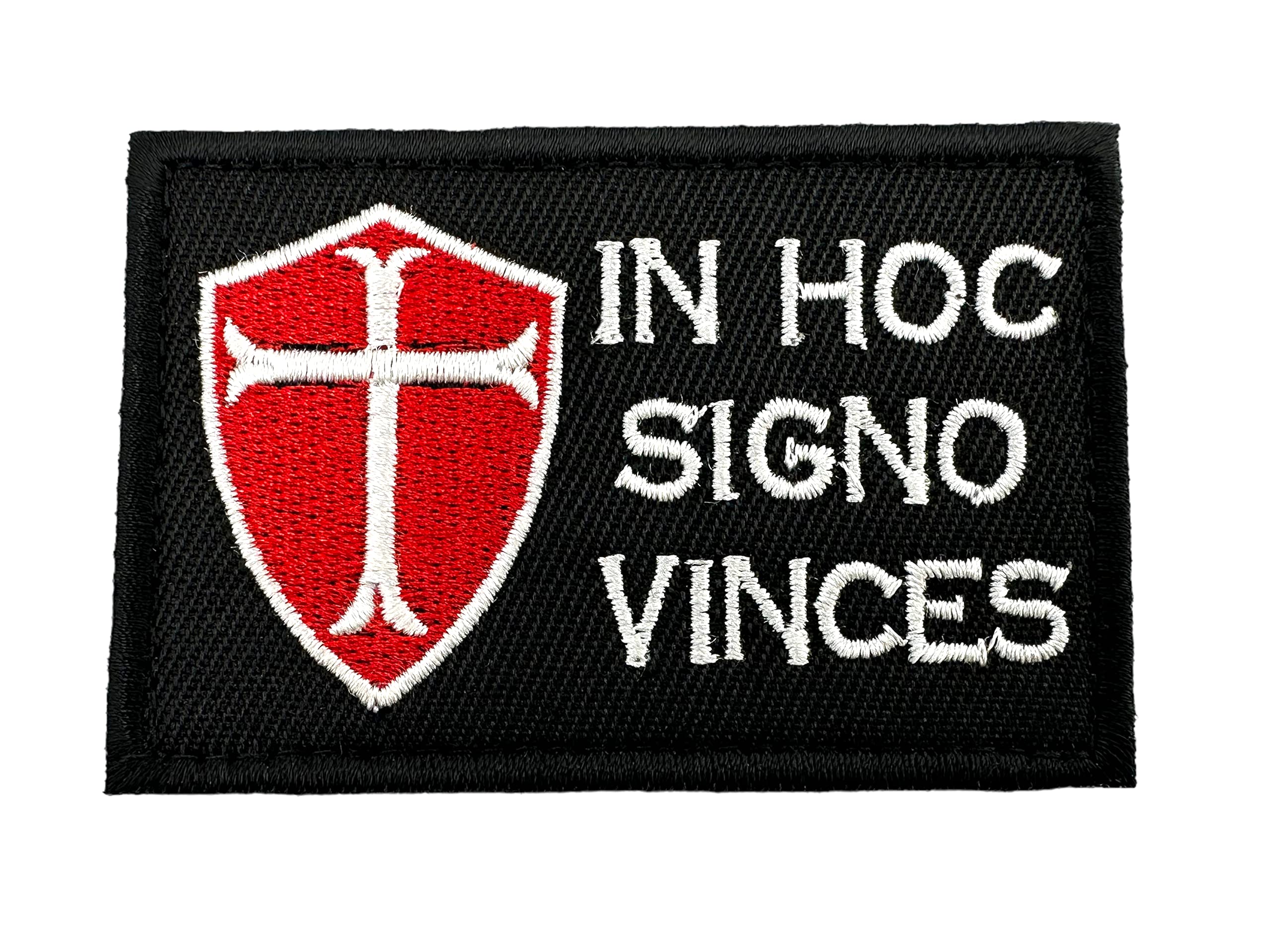 In Hoc Signo Vinces Tactical Embroidered Airsoft Paintball Cosplay Patch