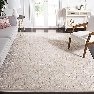 SAFAVIEH Area Rug 8x10 - Reflection Collection - Large - Cream & Ivory, ...