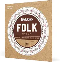 Encordoamento Para Violão Nylon Ball End D'Addario Folk Nylon EJ32