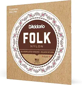 Encordoamento Para Violão Nylon Ball End D'Addario Folk Nylon EJ32