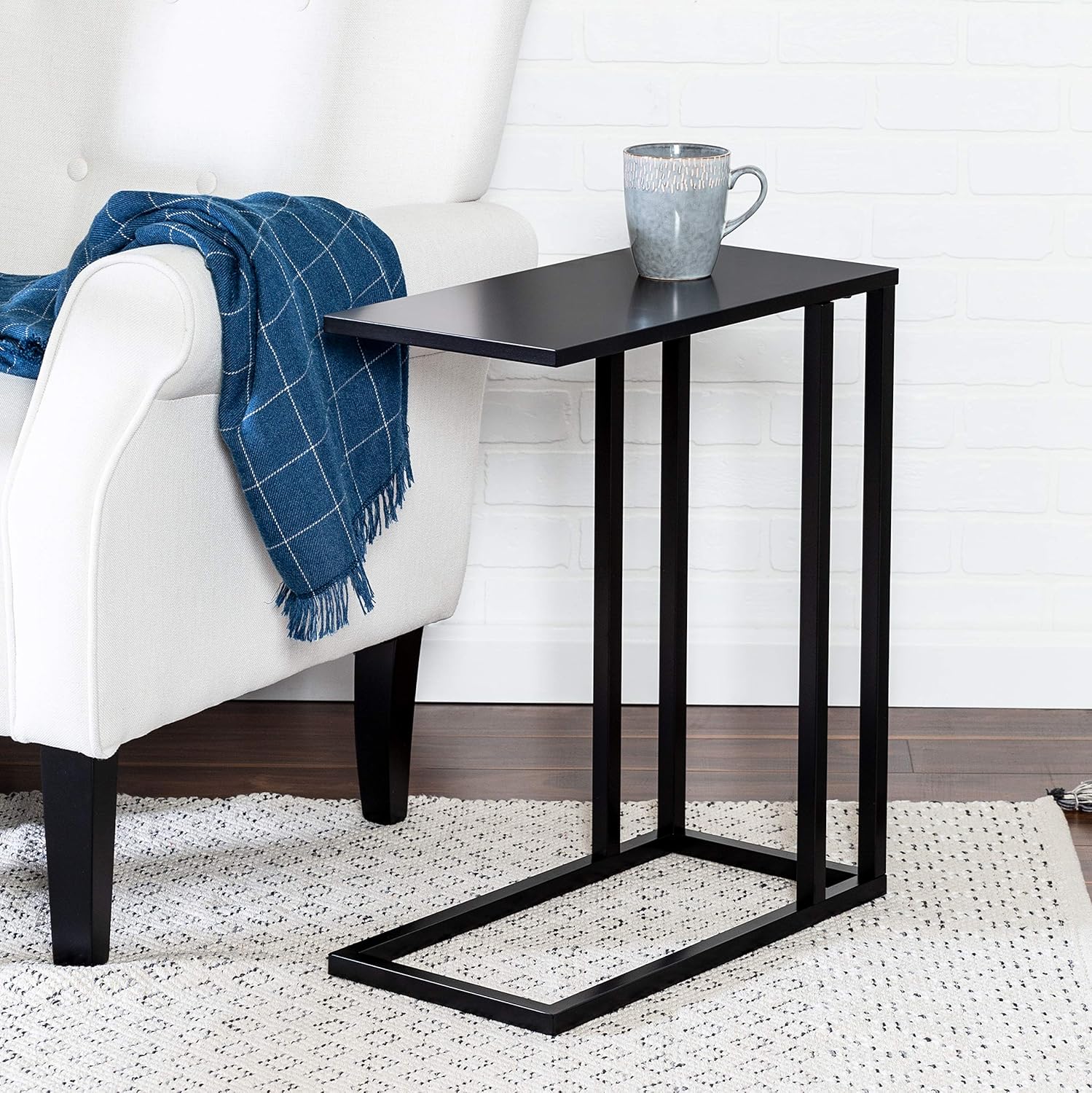 Honey-Can-Do C End Table TBL-08725 Black : Home & Kitchen