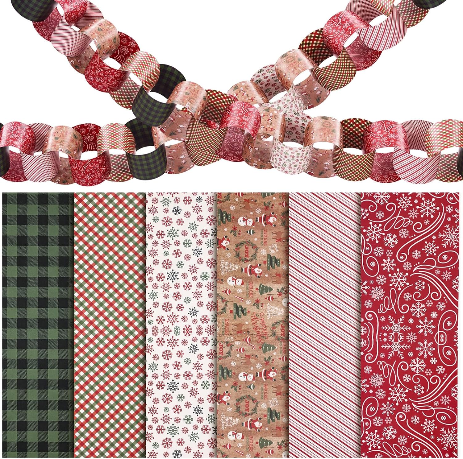 Paper Chain Layout Amazon.com: 60 Pcs 7.87 x 25.2