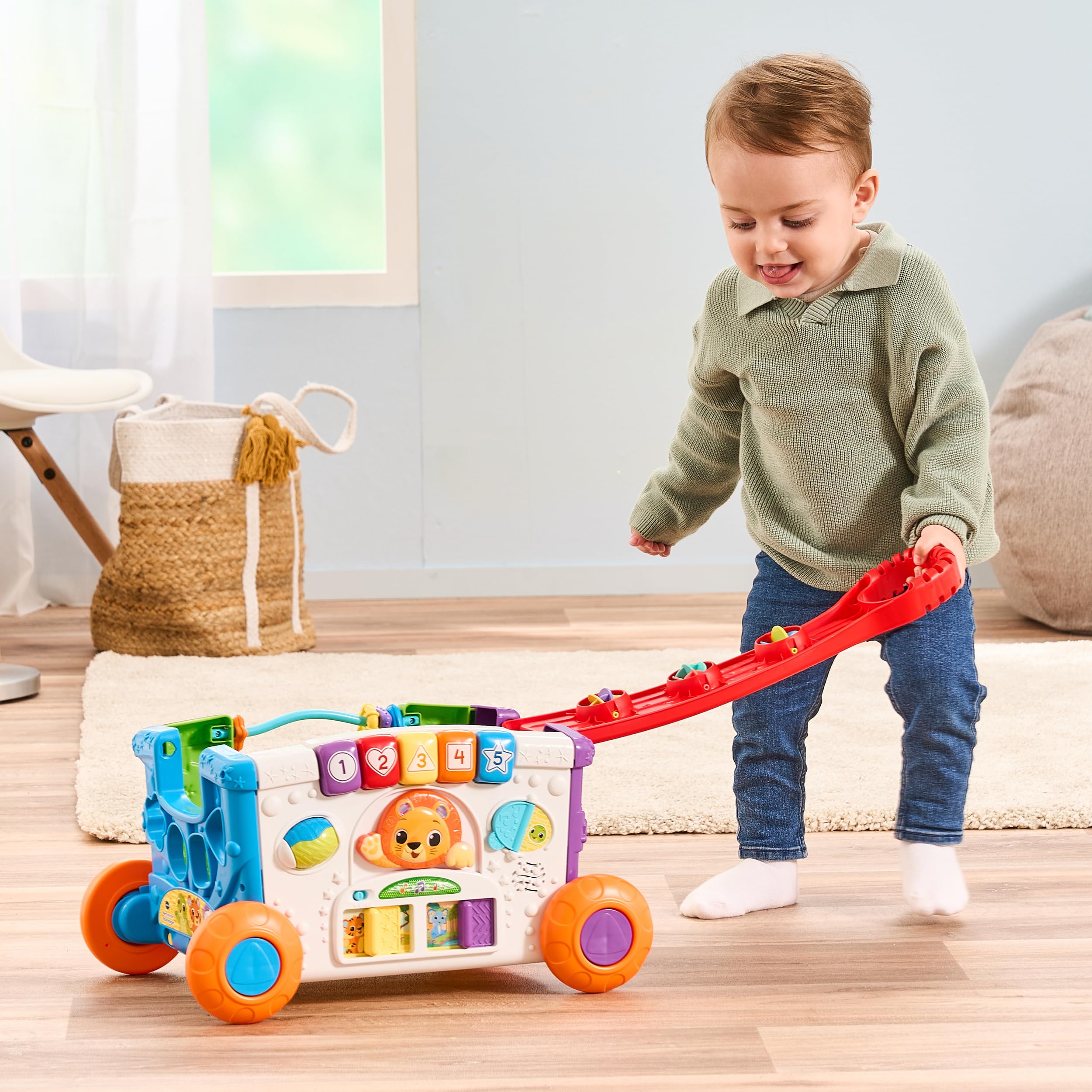 VTech Baby Mein erster Bollerwagen – Schieb- und Ziehwagen mit Musik