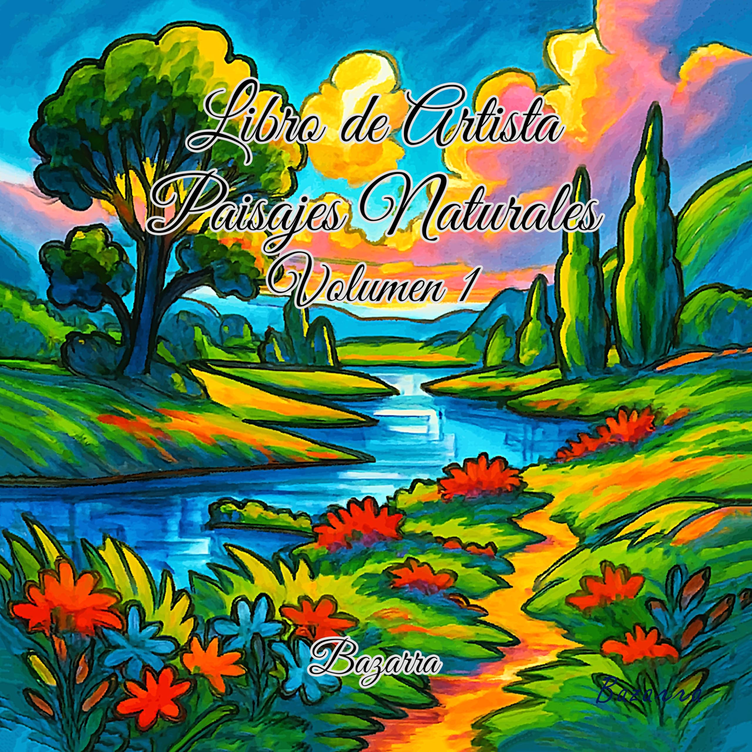 Libro de Artista Paisajes Naturales Vol 1 beau livre beaux arts espagnol