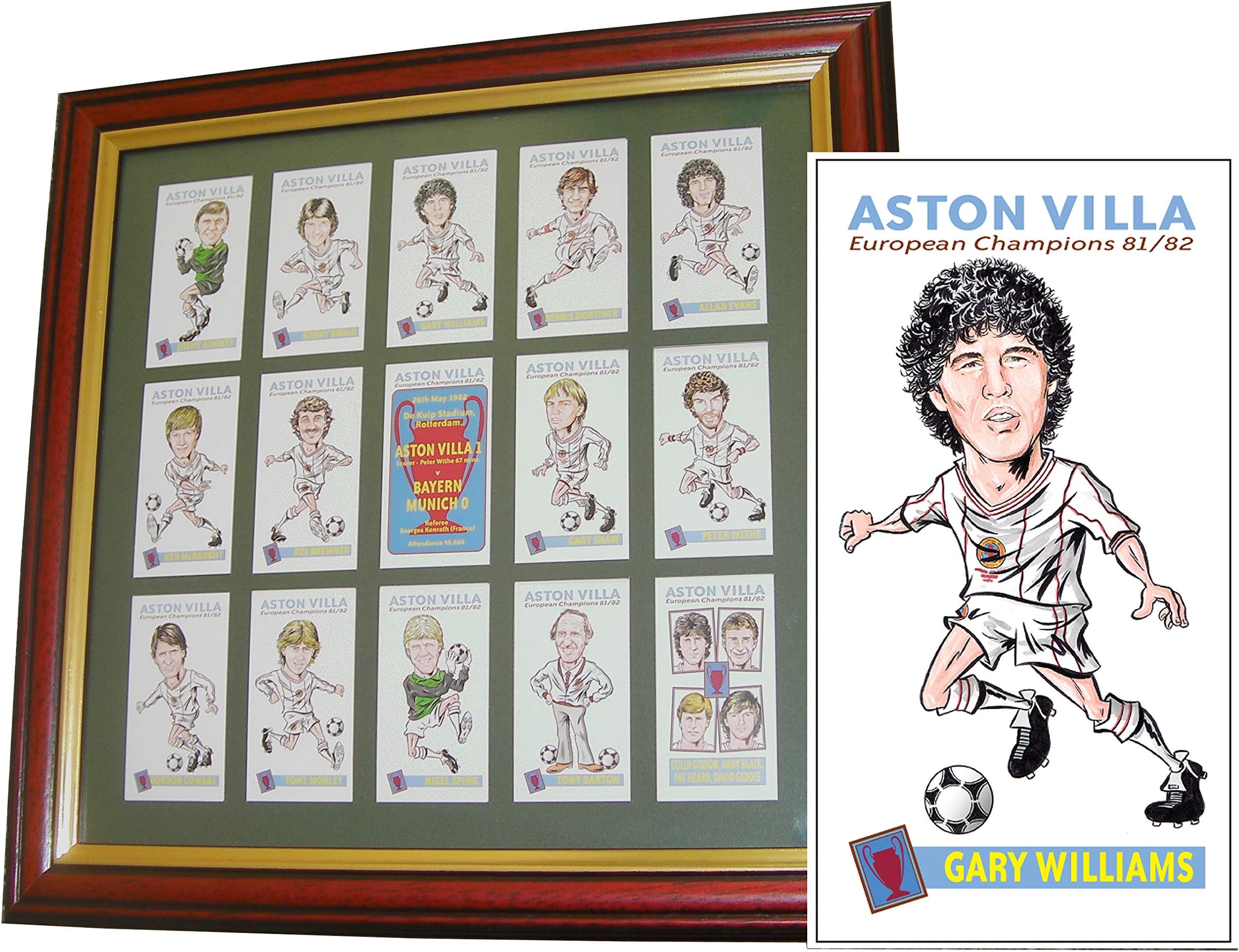 1982 European Cup winners framed card set