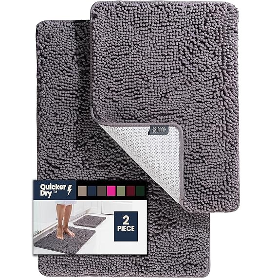 Buy Belador Luxury Bathroom Rugs (Set of 2) Soft & Plush Chenille Bath